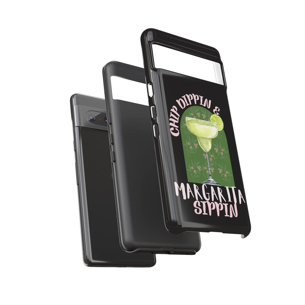 Margarita Sippin' Phone Case – 'Chip Dippin & Margarita Sippin' Cocktail Graphic