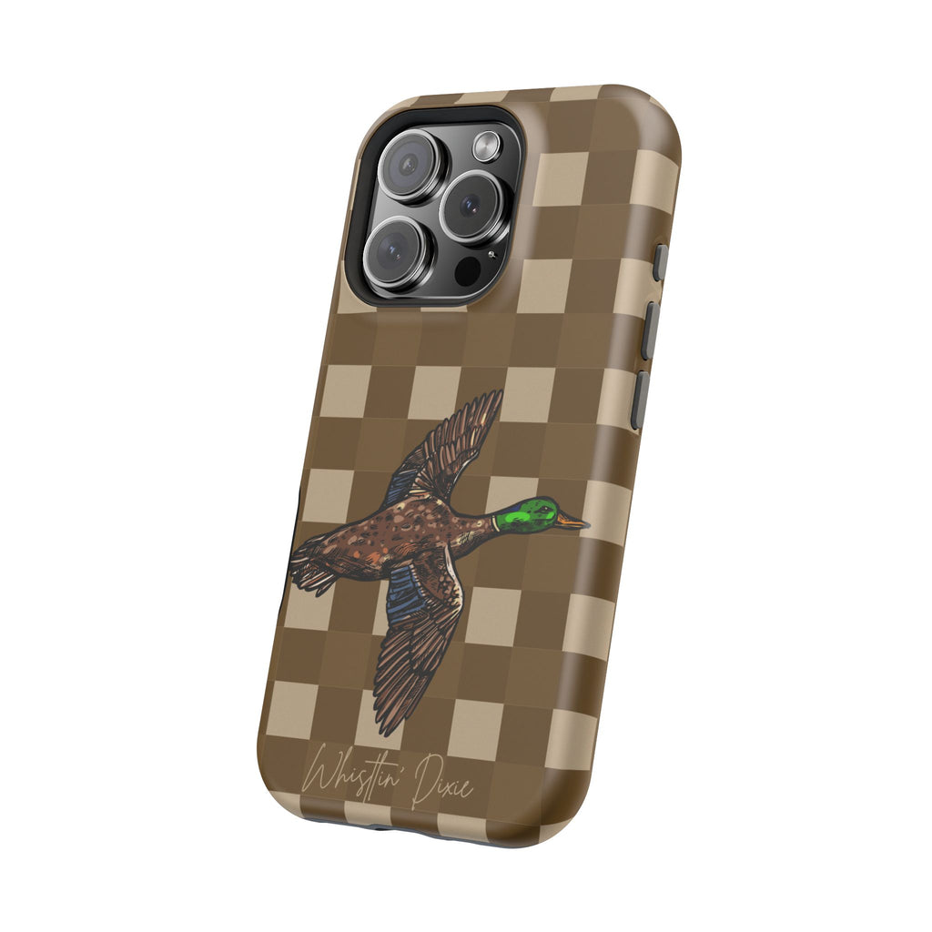 Duck Plaid Magnetic Impact-Resistant Phone Case