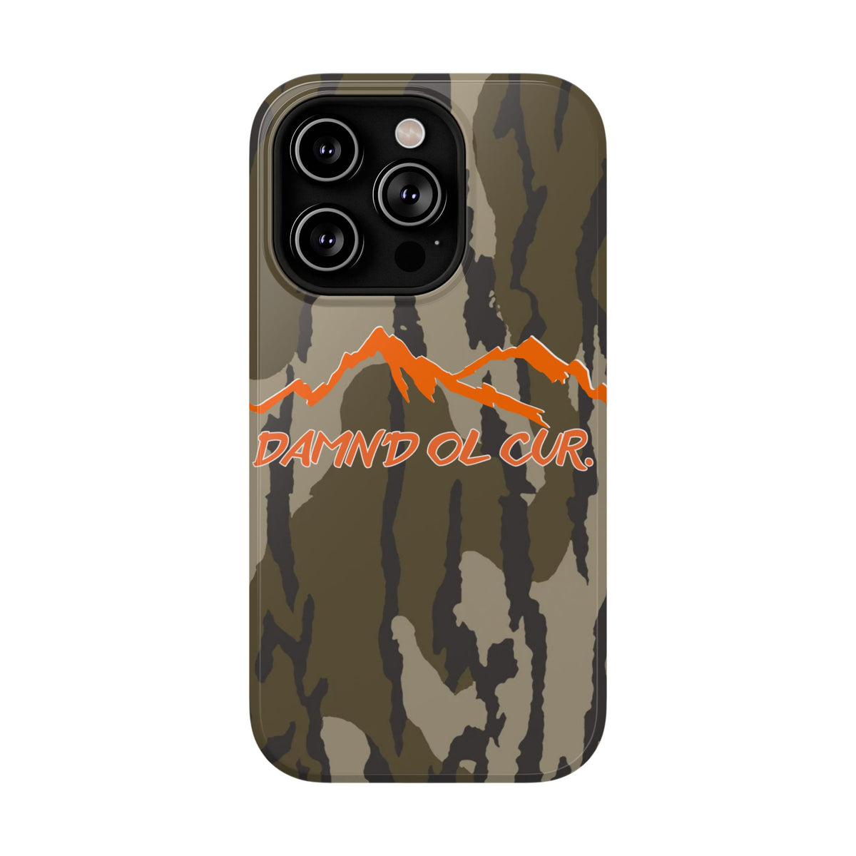 Camo Mountain Impact-Resistant Phone Case — 'Damn'd O'Clur' Outdoor Protective Cover