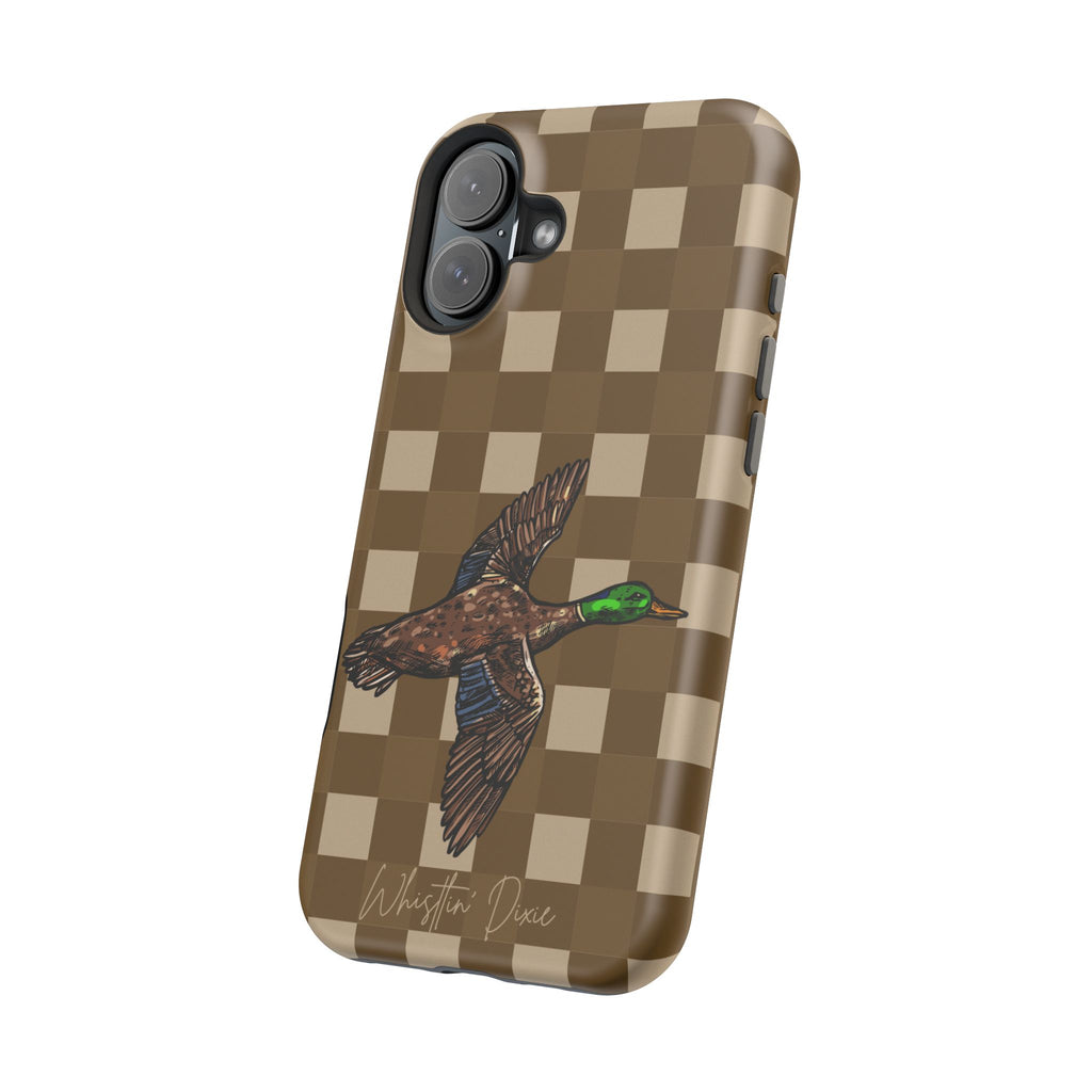 Duck Plaid Magnetic Impact-Resistant Phone Case