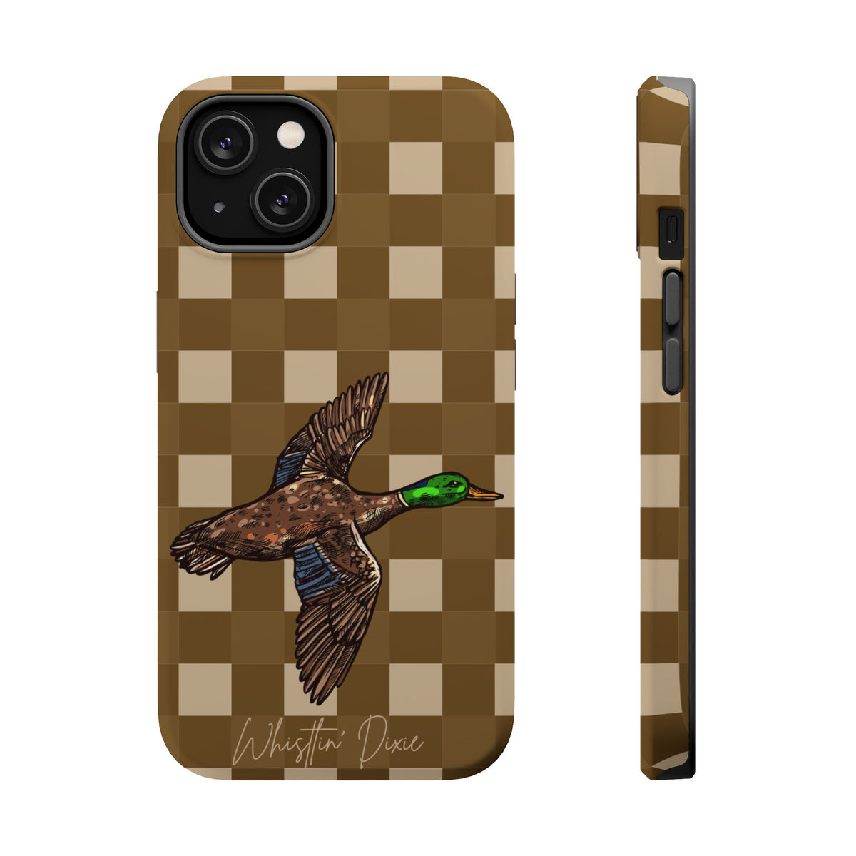 Duck Plaid Magnetic Impact-Resistant Phone Case