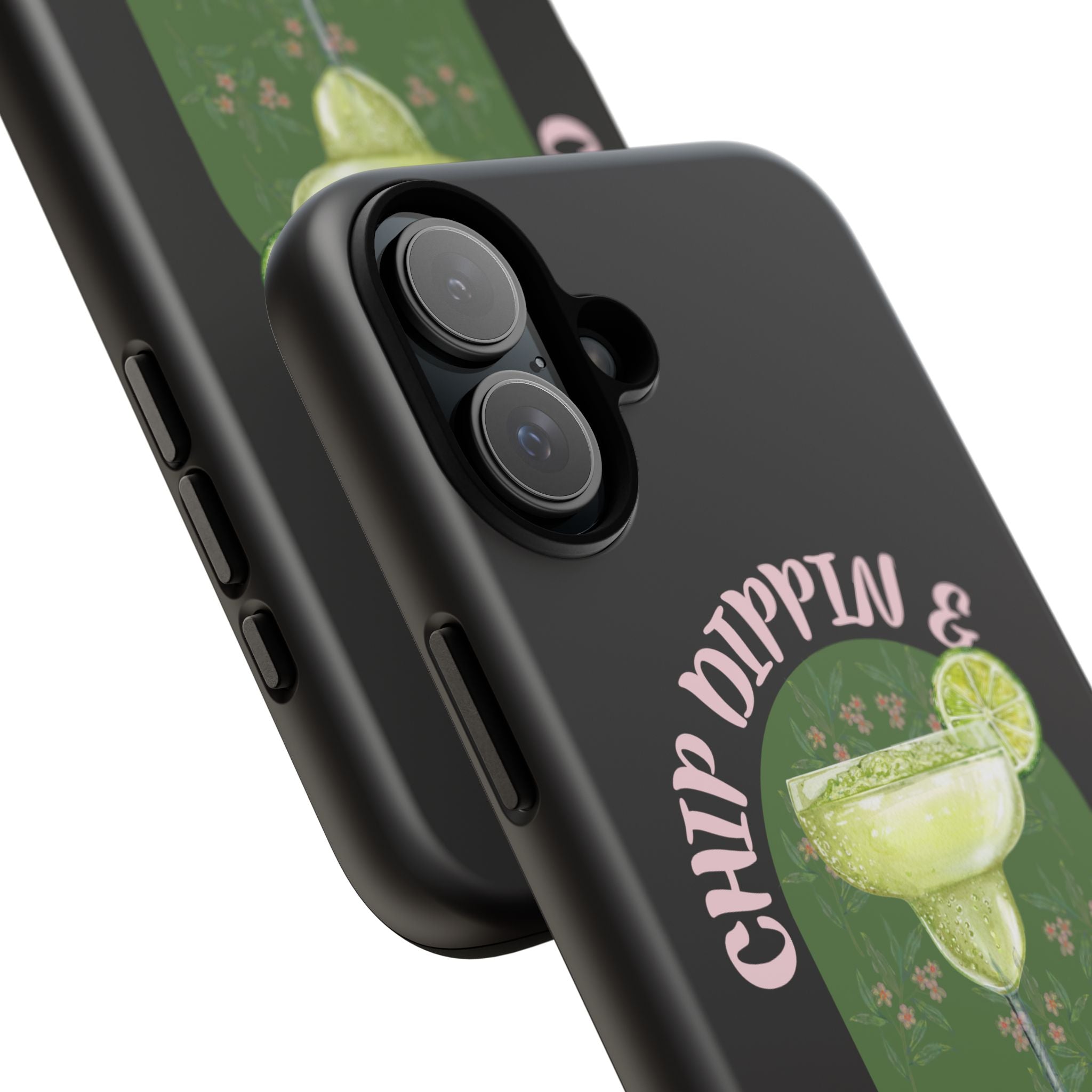 Margarita Sippin' Phone Case – 'Chip Dippin & Margarita Sippin' Cocktail Graphic