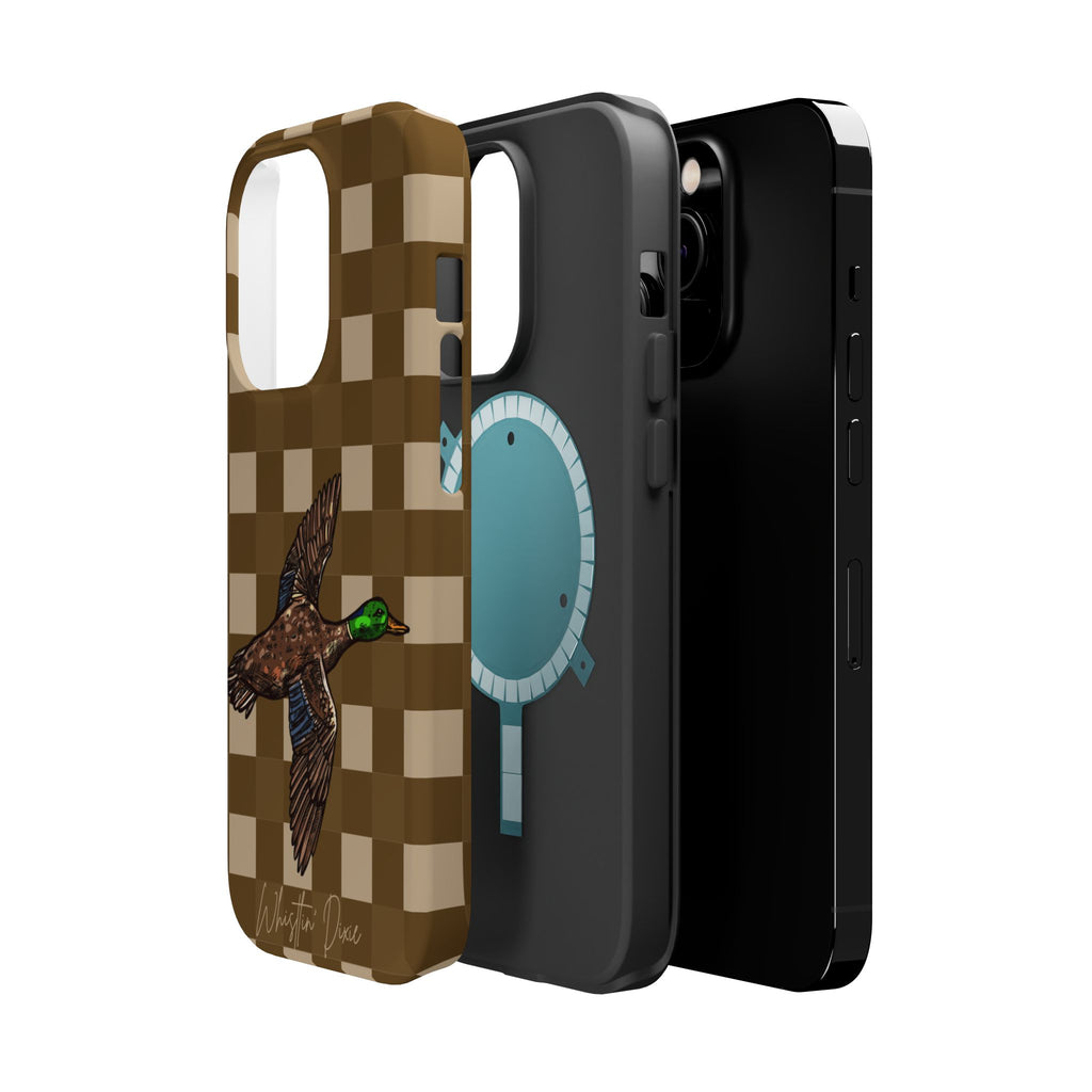 Duck Plaid Magnetic Impact-Resistant Phone Case