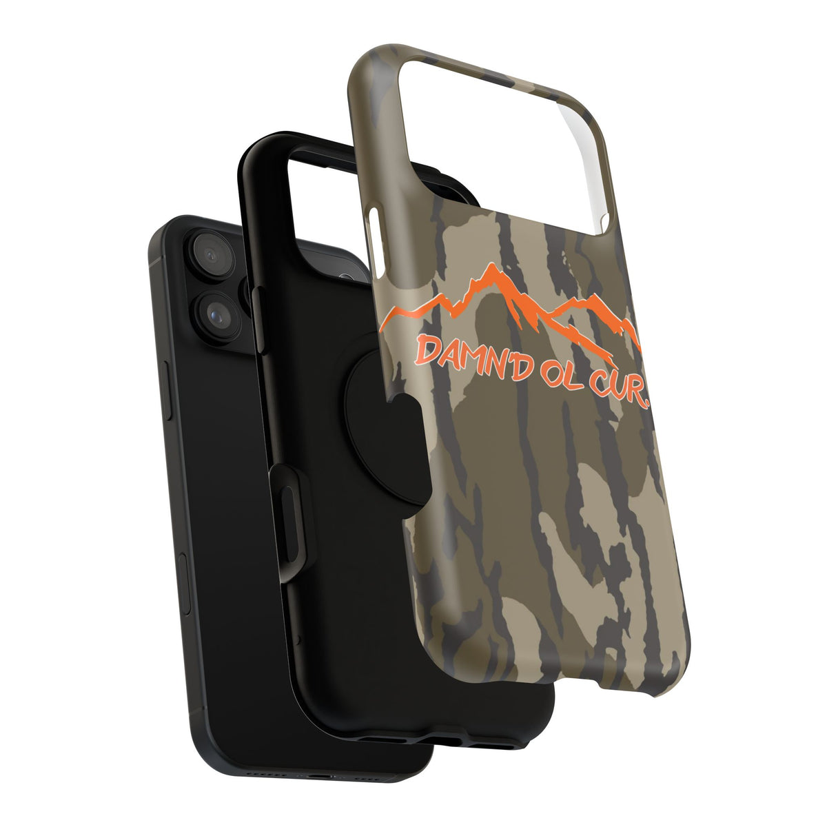 Camo Mountain Impact-Resistant Phone Case — 'Damn'd O'Clur' Outdoor Protective Cover