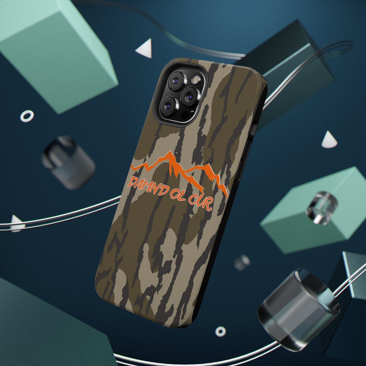 Camo Mountain Impact-Resistant Phone Case — 'Damn'd O'Clur' Outdoor Protective Cover