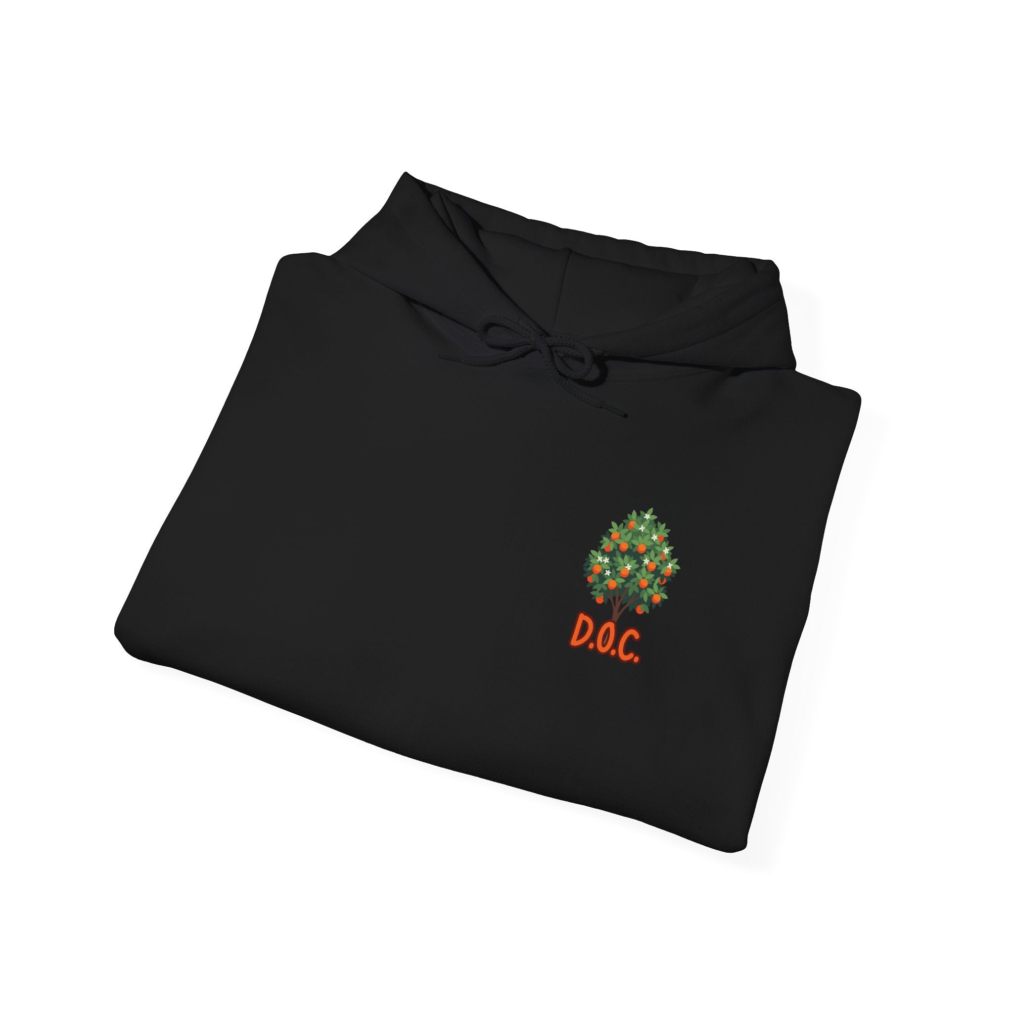 Tree Emblem Hoodie - Tiny Green Tree with DAC Text Chest Logo
