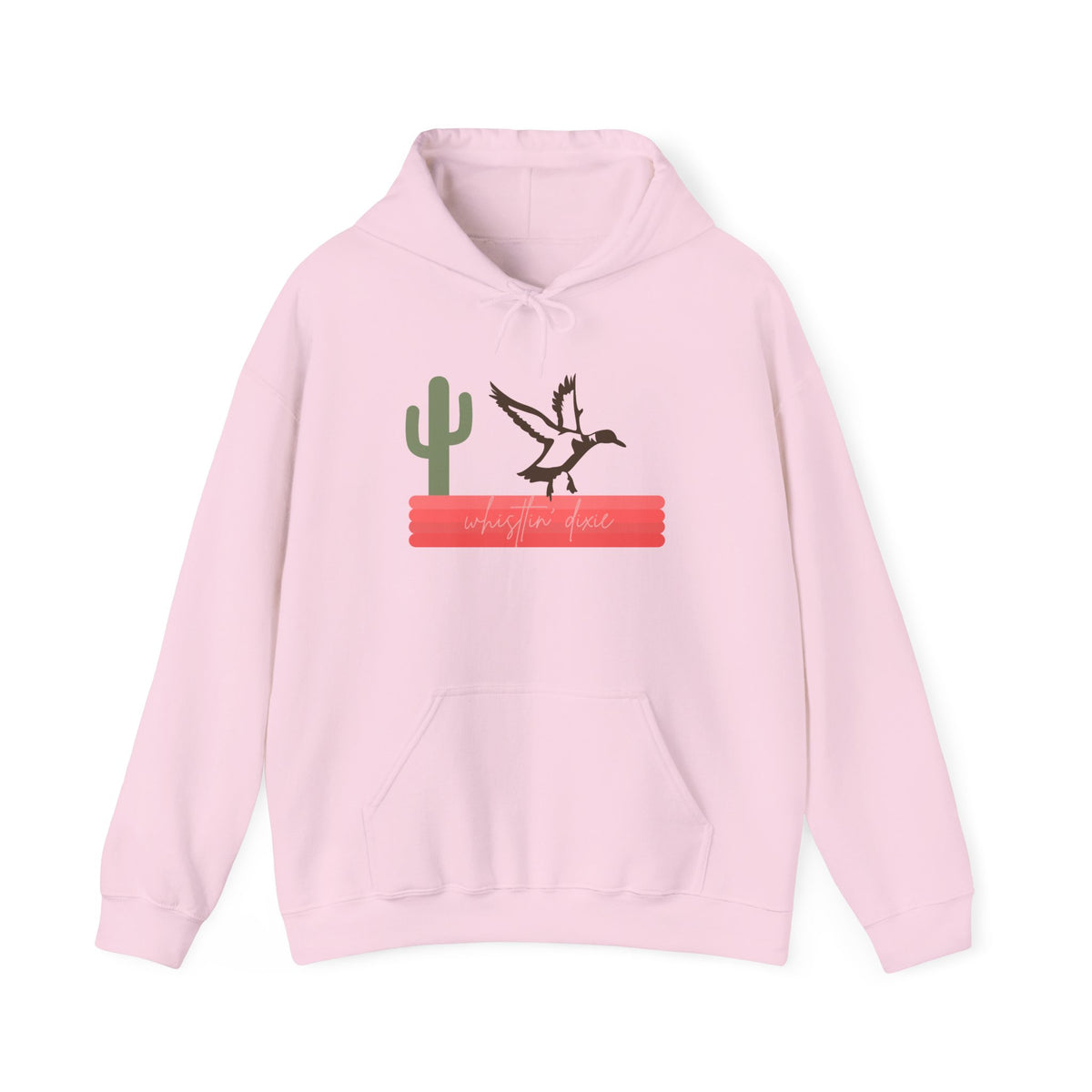 Desert Duck Hoodie — Southwestern Cactus & Duck Graphic Pullover