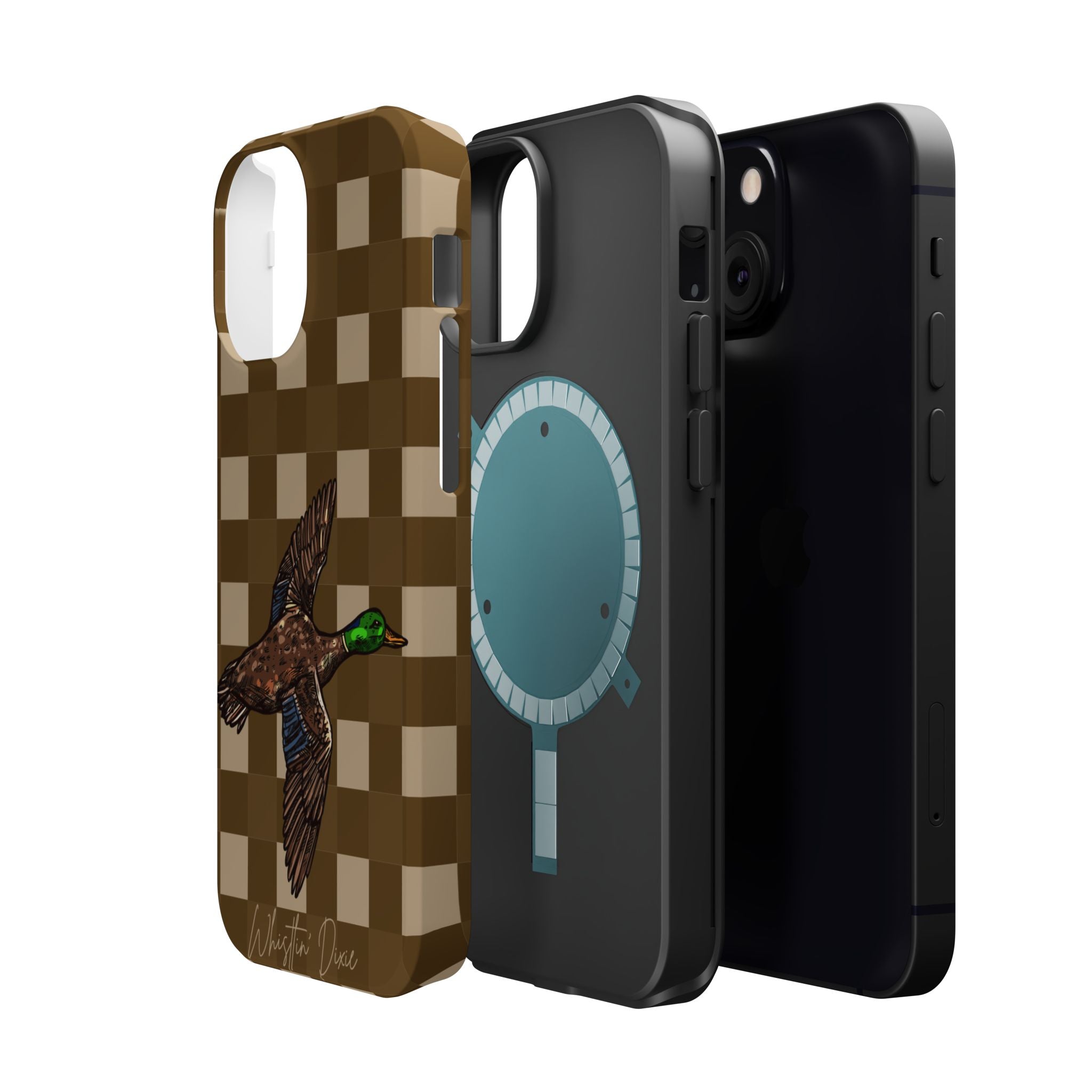Duck Plaid Magnetic Impact-Resistant Phone Case