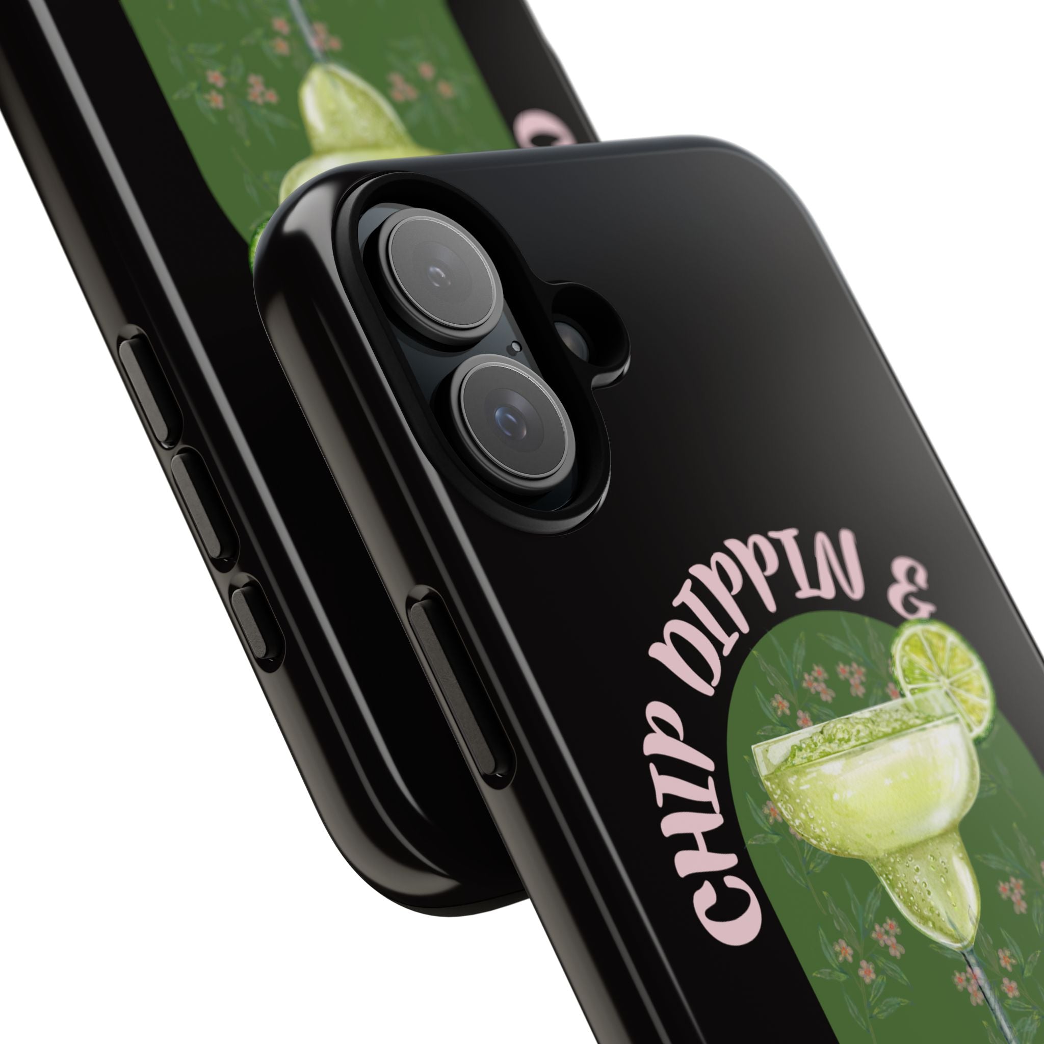 Margarita Sippin' Phone Case – 'Chip Dippin & Margarita Sippin' Cocktail Graphic