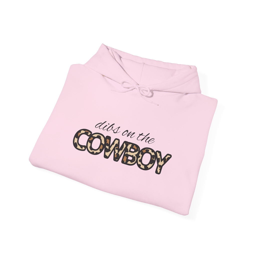 Dibs On The Cowboy Leopard-Print Hoodie – Western Cowgirl Graphic Sweatshirt