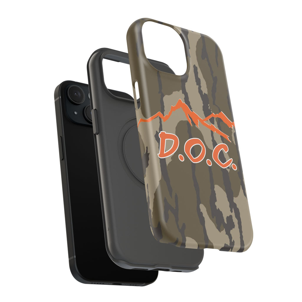 Camouflage Impact-Resistant Phone Case — D.O.C. Mountain Logo