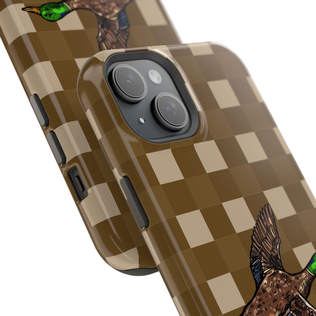 Duck Plaid Magnetic Impact-Resistant Phone Case