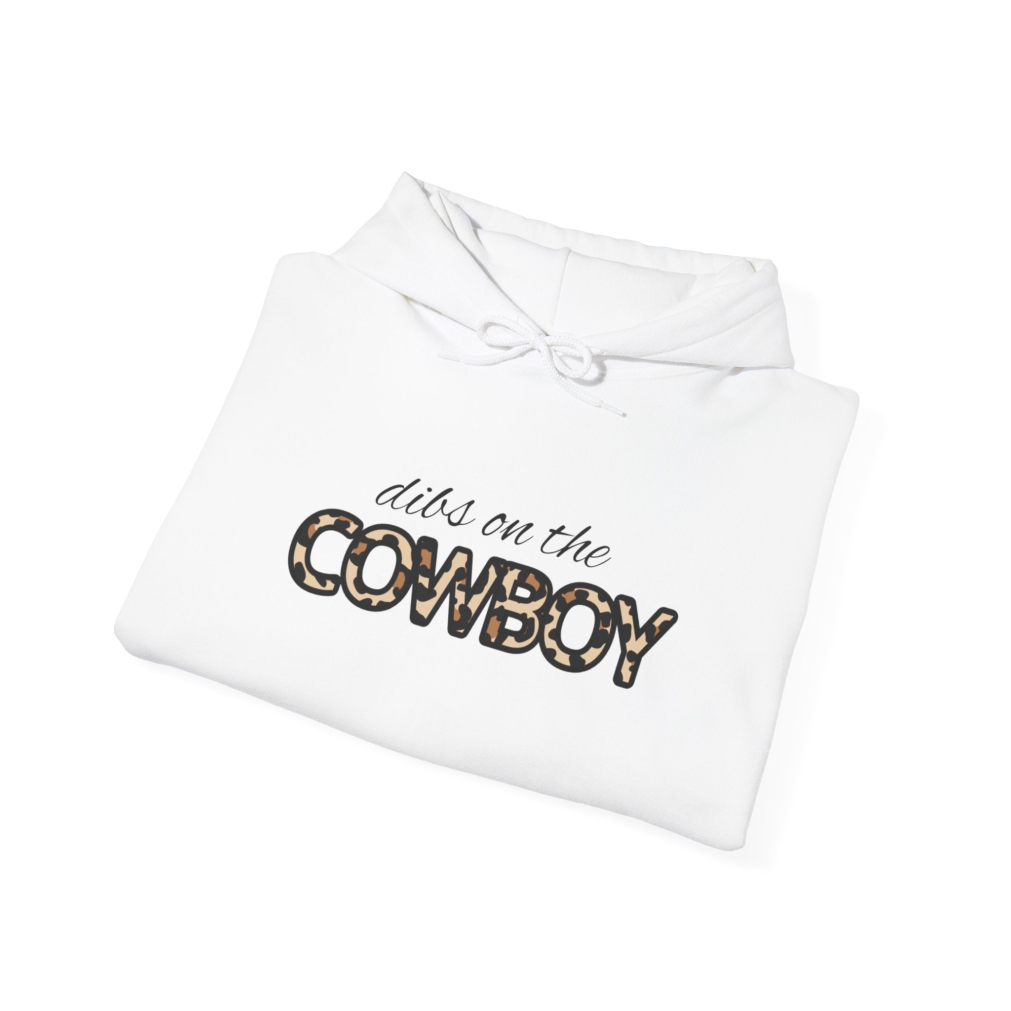 Dibs On The Cowboy Leopard-Print Hoodie – Western Cowgirl Graphic Sweatshirt
