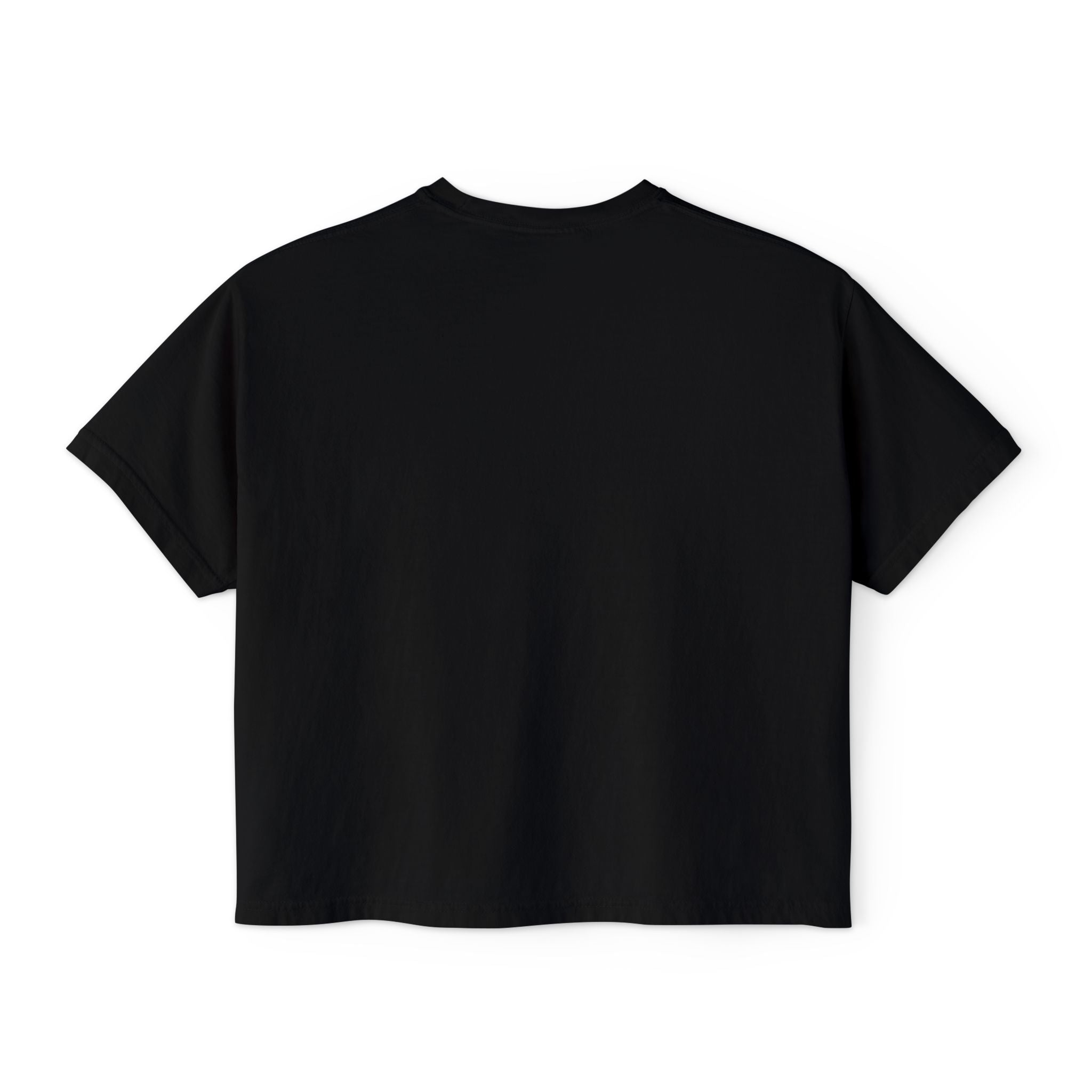 Camo Bow Women's Boxy Tee — Trendy Camouflage Bow Graphic Crop T-Shirt
