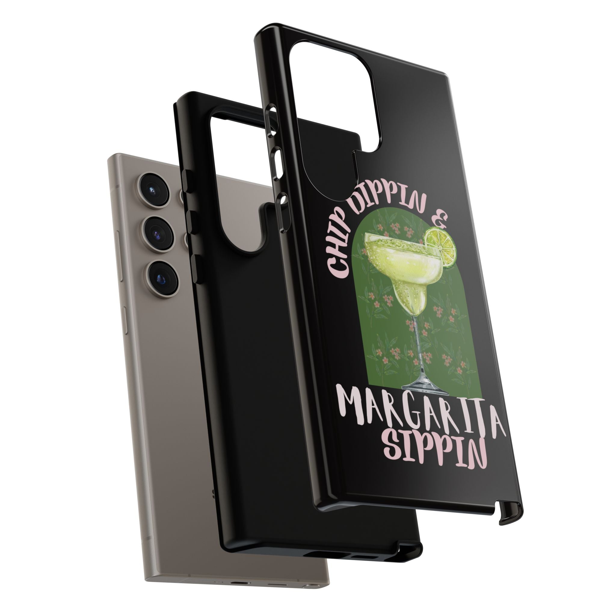 Margarita Sippin' Phone Case – 'Chip Dippin & Margarita Sippin' Cocktail Graphic