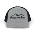 Damn'd Ol Cur Trucker Cap -Mountain Snapback Hat