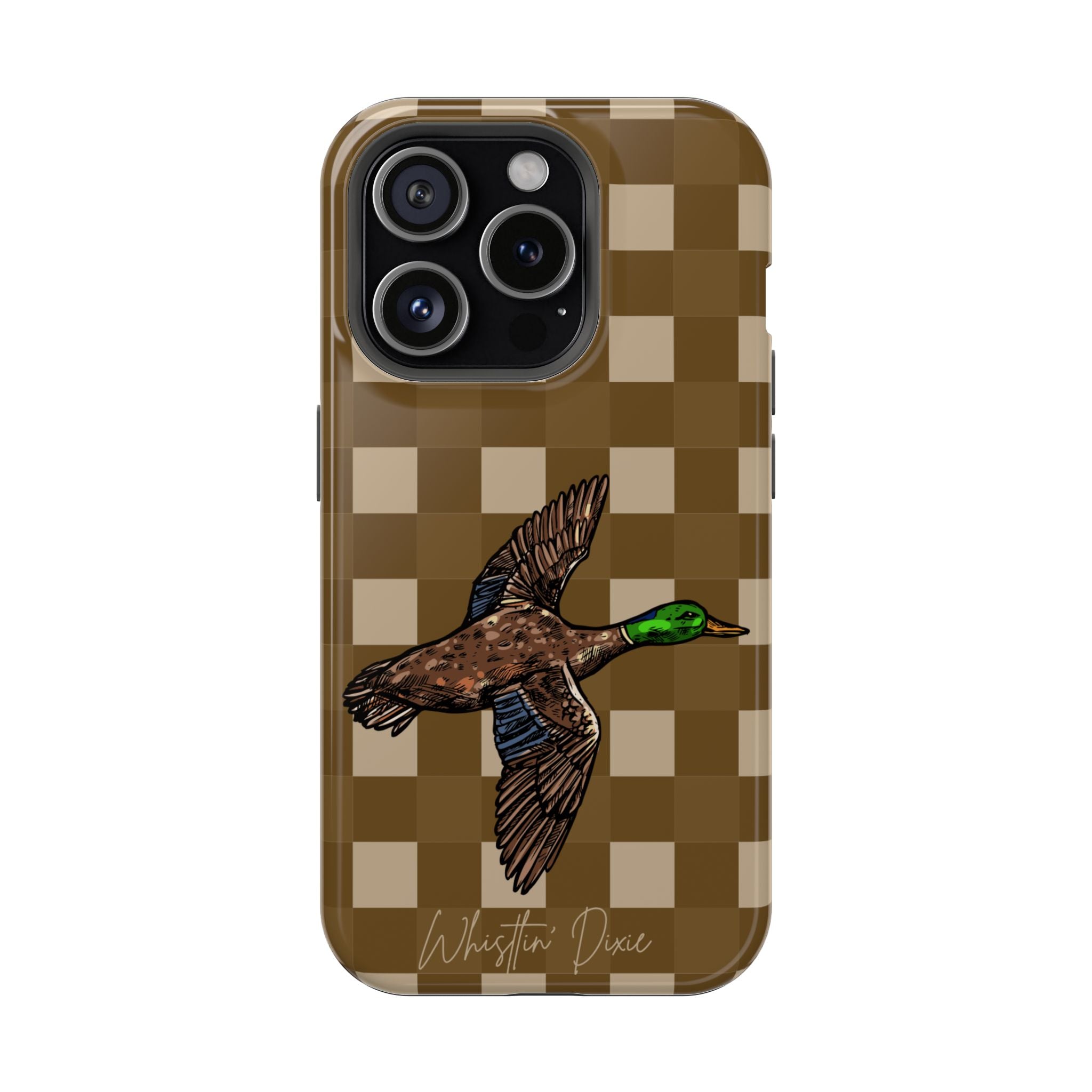 Duck Plaid Magnetic Impact-Resistant Phone Case
