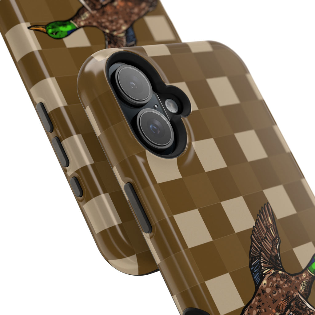 Duck Plaid Magnetic Impact-Resistant Phone Case