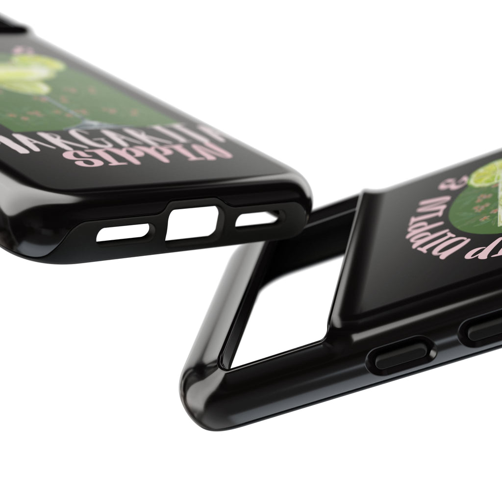 Margarita Sippin' Phone Case – 'Chip Dippin & Margarita Sippin' Cocktail Graphic