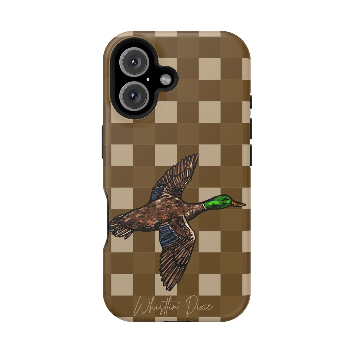 Duck Plaid Magnetic Impact-Resistant Phone Case