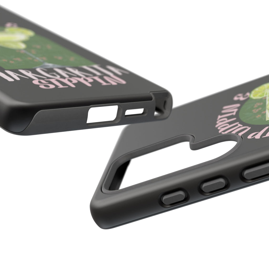 Margarita Sippin' Phone Case – 'Chip Dippin & Margarita Sippin' Cocktail Graphic