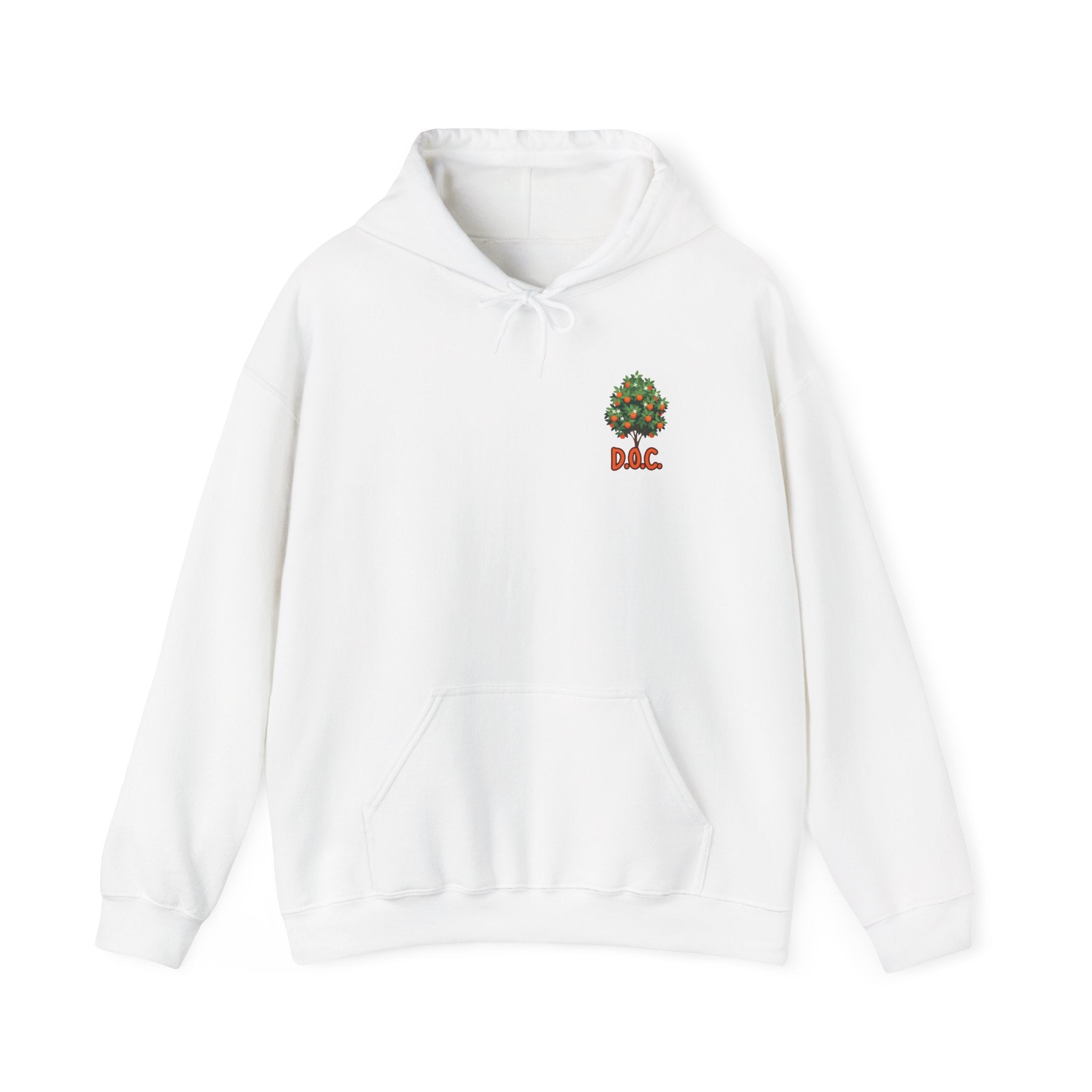 Tree Emblem Hoodie - Tiny Green Tree with DAC Text Chest Logo