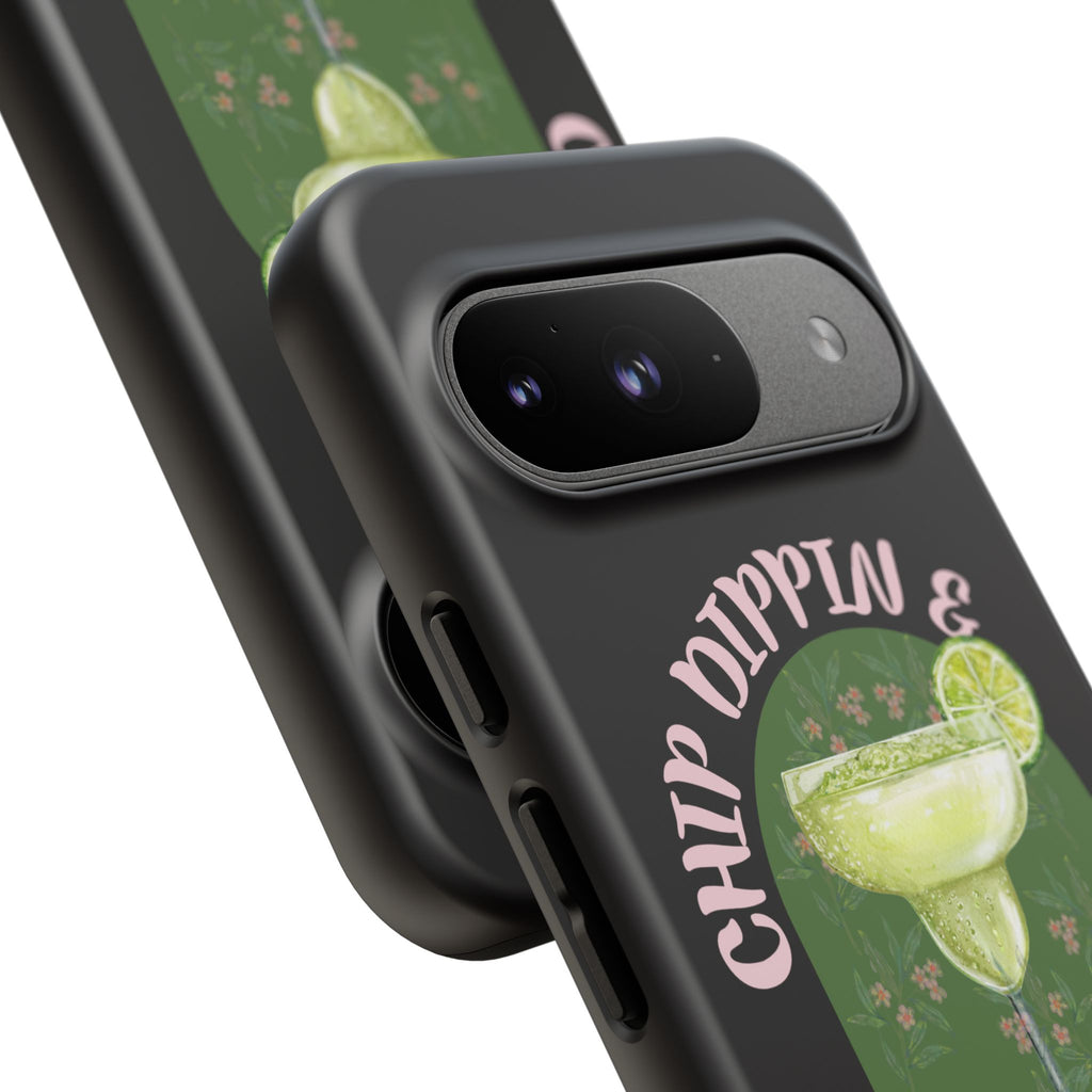 Margarita Sippin' Phone Case – 'Chip Dippin & Margarita Sippin' Cocktail Graphic