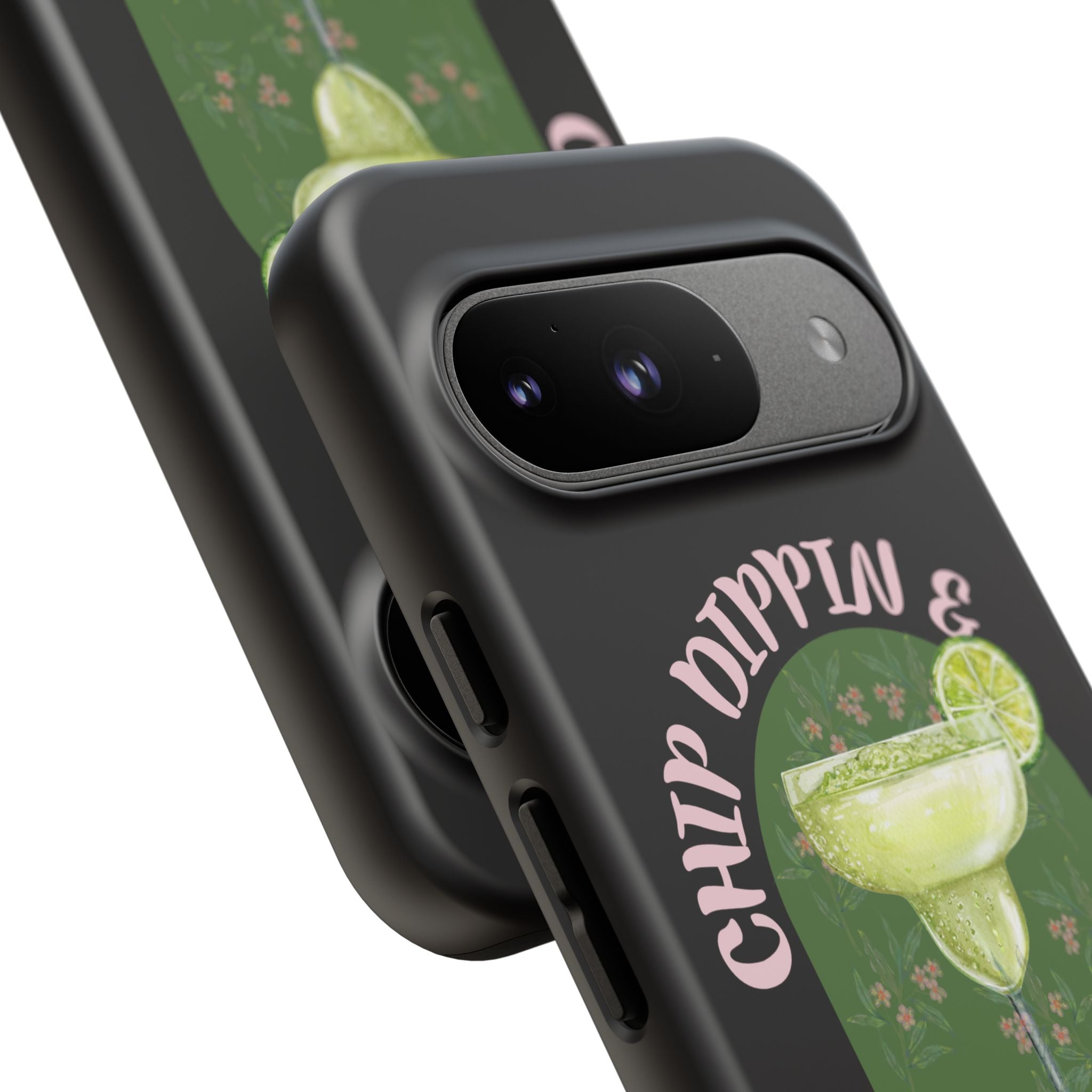 Margarita Sippin' Phone Case – 'Chip Dippin & Margarita Sippin' Cocktail Graphic