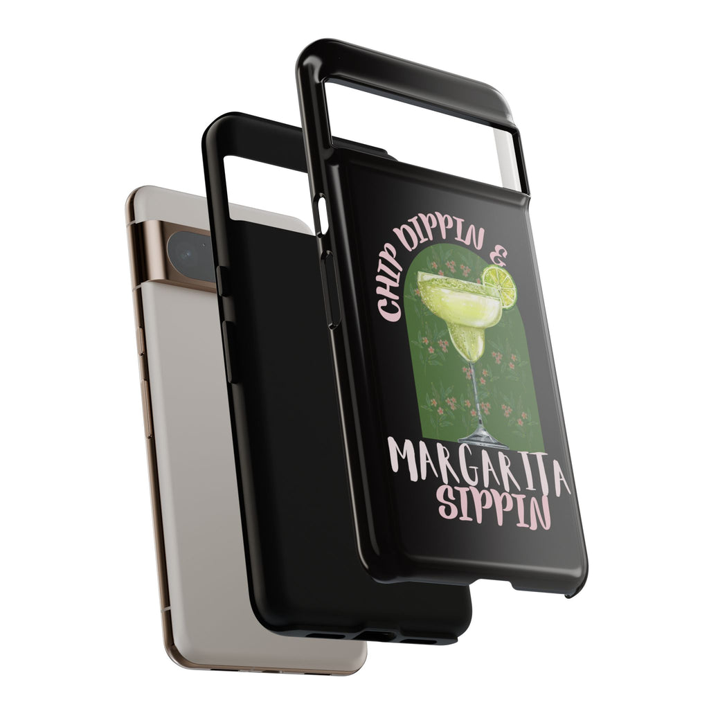 Margarita Sippin' Phone Case – 'Chip Dippin & Margarita Sippin' Cocktail Graphic