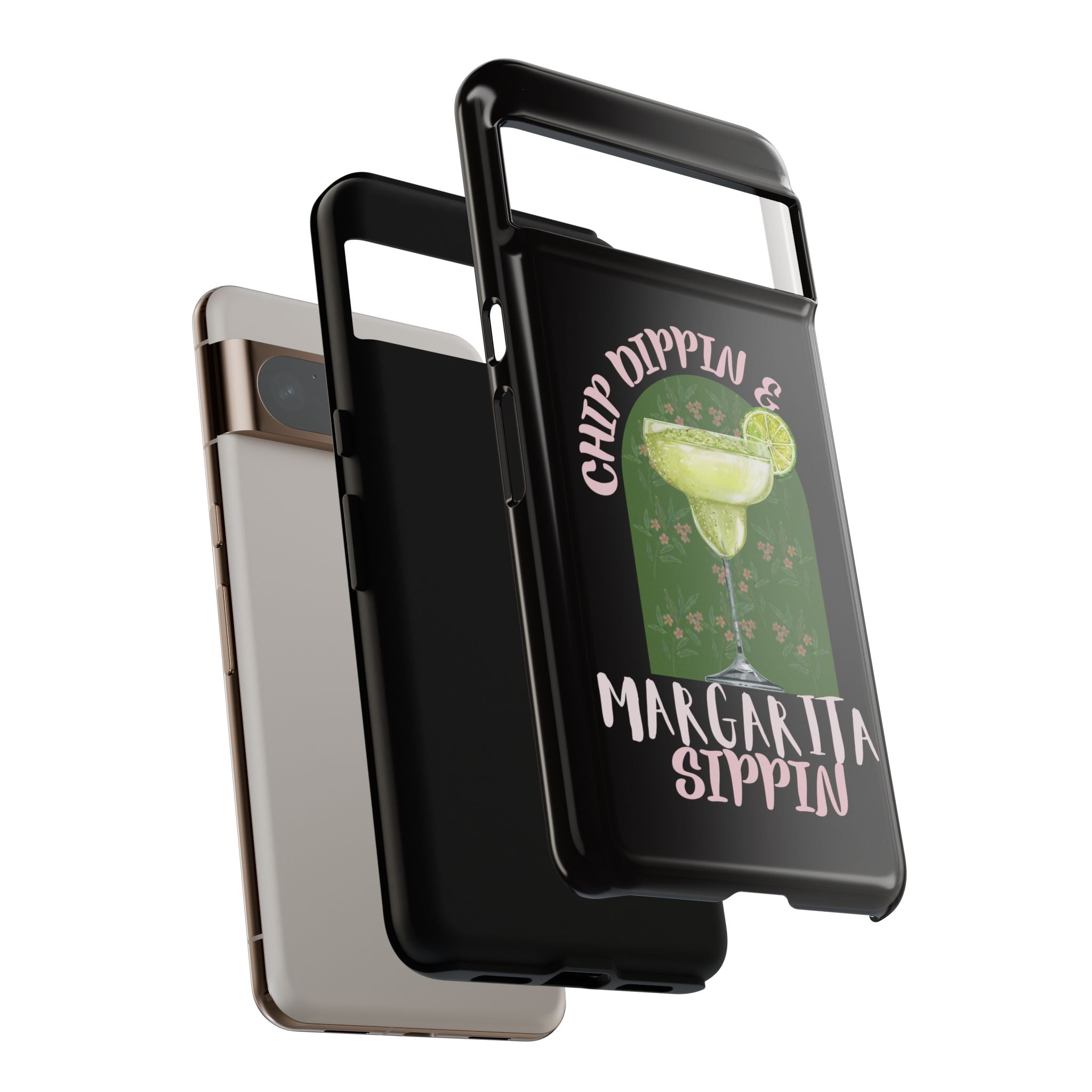 Margarita Sippin' Phone Case – 'Chip Dippin & Margarita Sippin' Cocktail Graphic