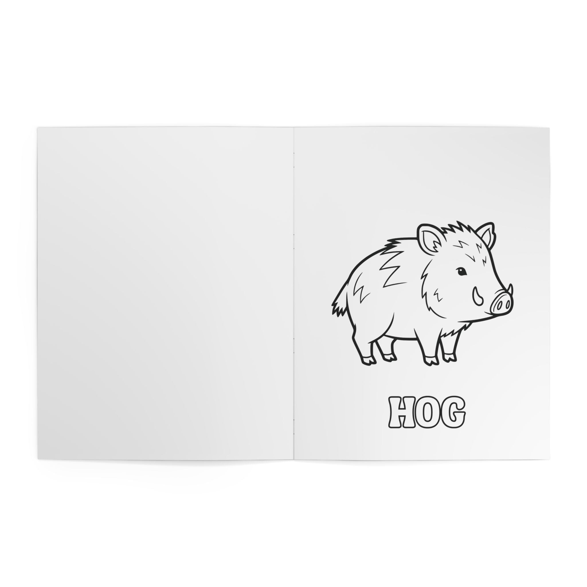Backwoods Coloring Book — Nature & Wild Animals Coloring Pages for Kids