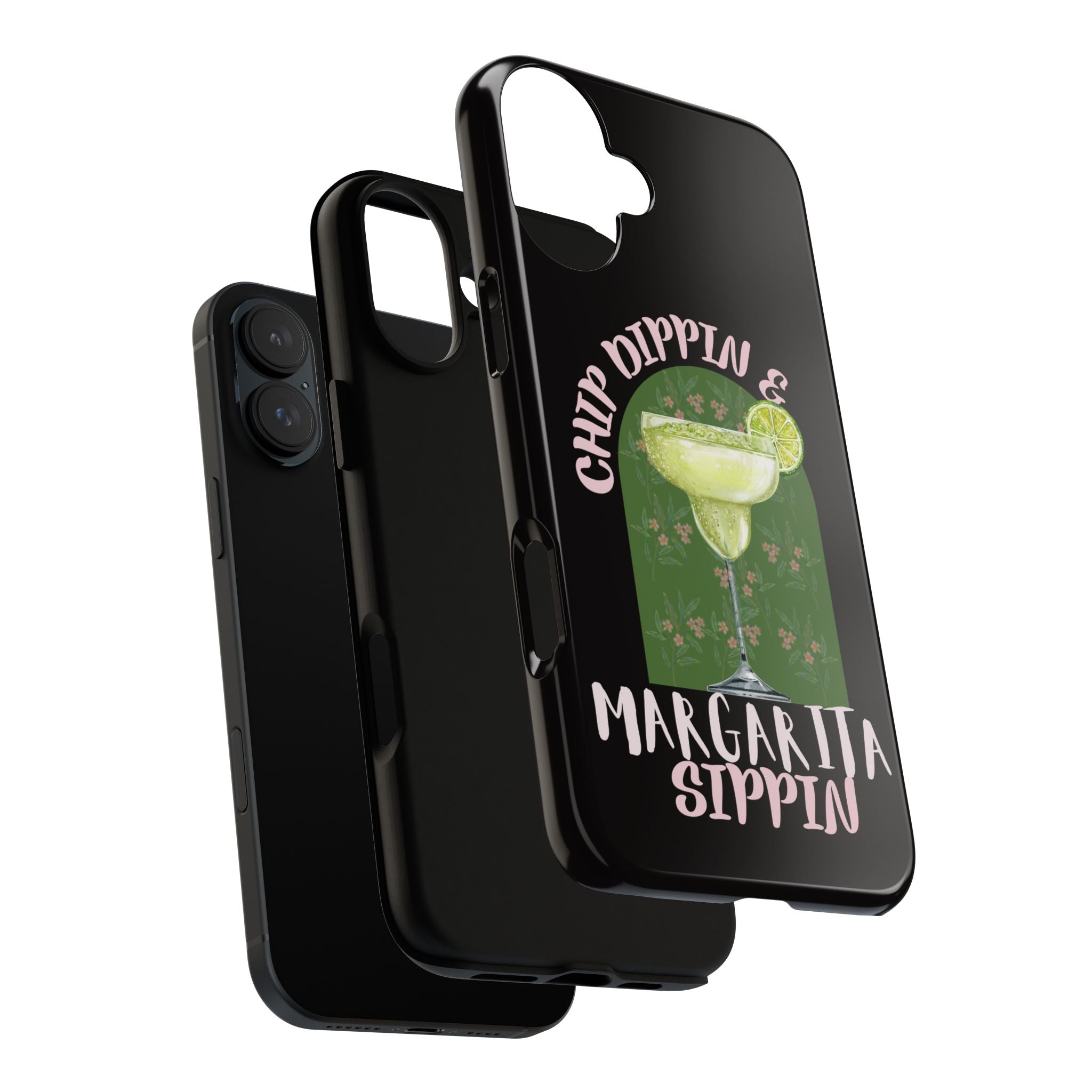 Margarita Sippin' Phone Case – 'Chip Dippin & Margarita Sippin' Cocktail Graphic