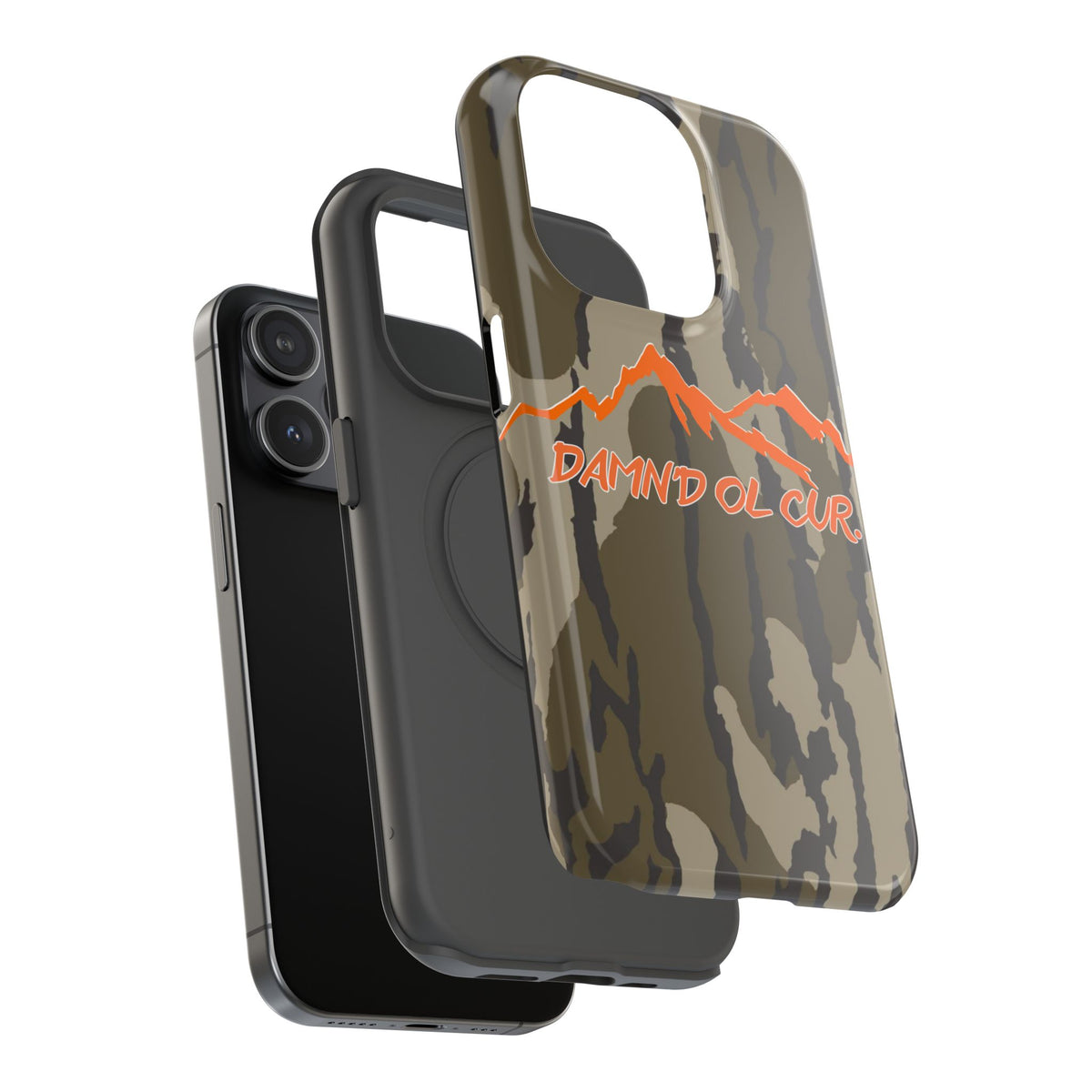Camo Mountain Impact-Resistant Phone Case — 'Damn'd O'Clur' Outdoor Protective Cover