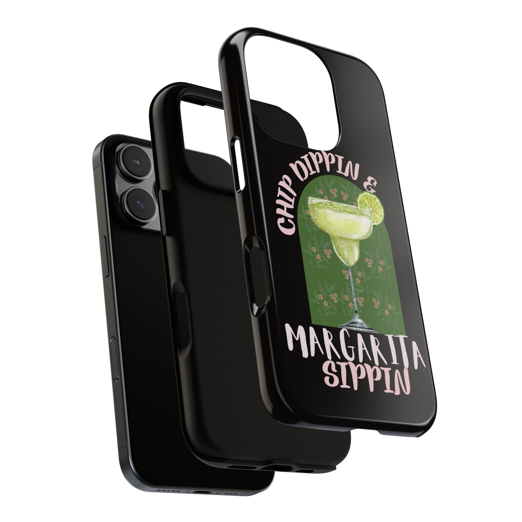 Margarita Sippin' Phone Case – 'Chip Dippin & Margarita Sippin' Cocktail Graphic