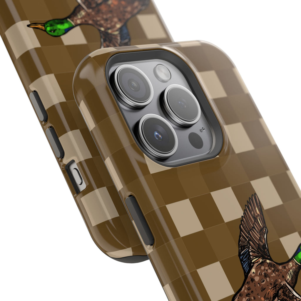 Duck Plaid Magnetic Impact-Resistant Phone Case
