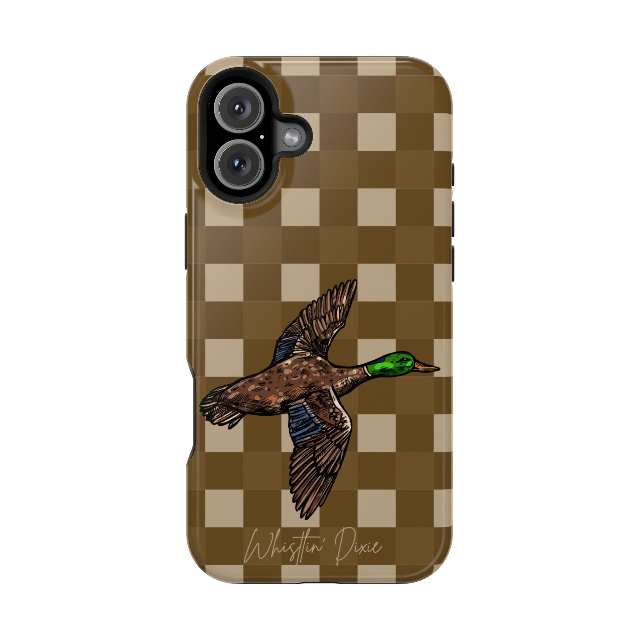 Duck Plaid Magnetic Impact-Resistant Phone Case