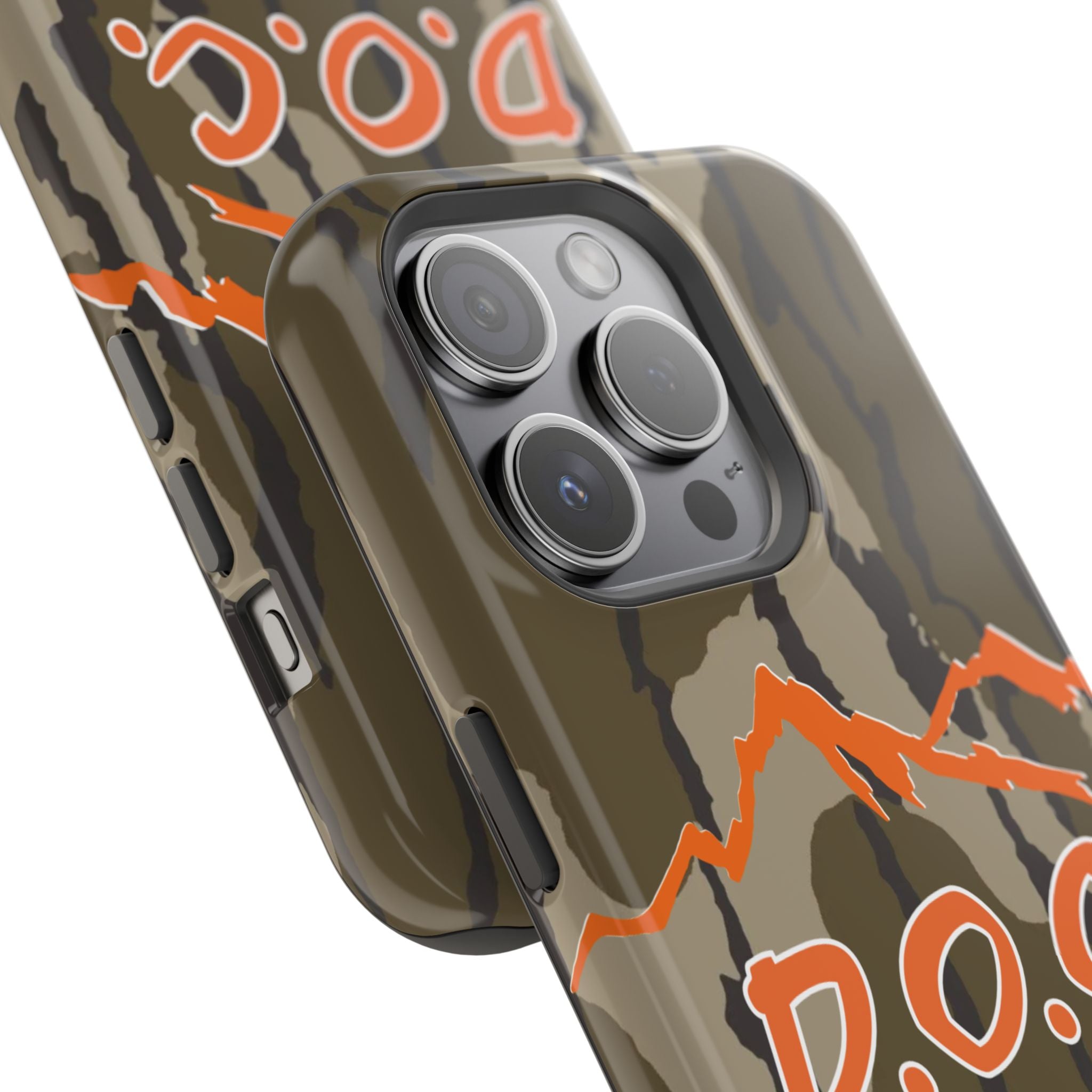 Camouflage Impact-Resistant Phone Case — D.O.C. Mountain Logo