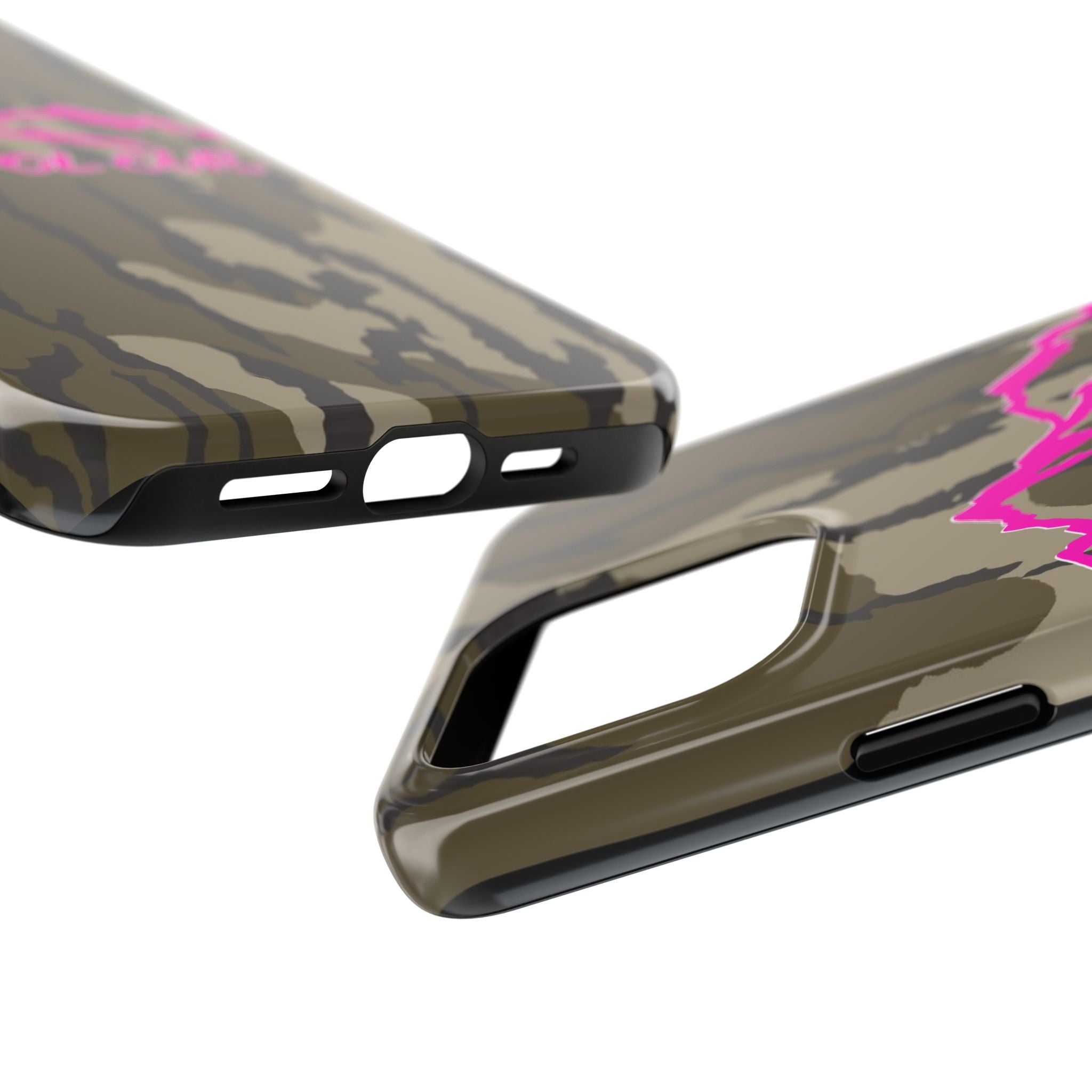 Camo 'Damnd Ol Cur' Tough Phone Case — Pink Mountain Protective Cover