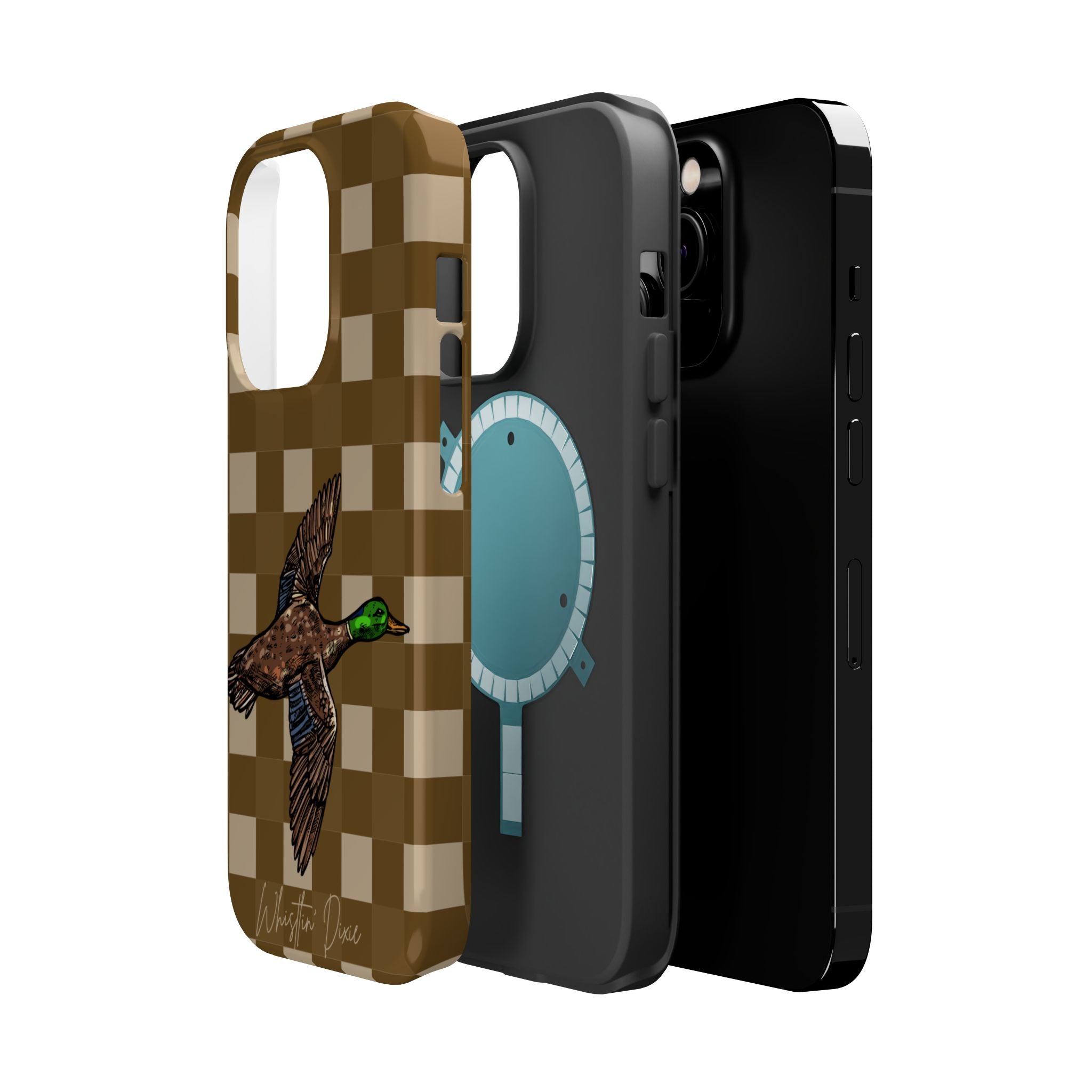 Duck Plaid Magnetic Impact-Resistant Phone Case
