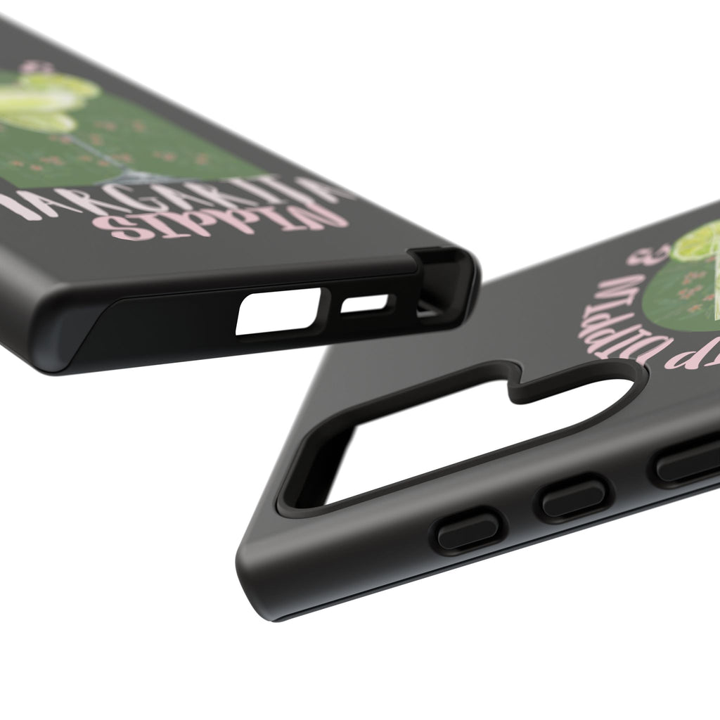 Margarita Sippin' Phone Case – 'Chip Dippin & Margarita Sippin' Cocktail Graphic