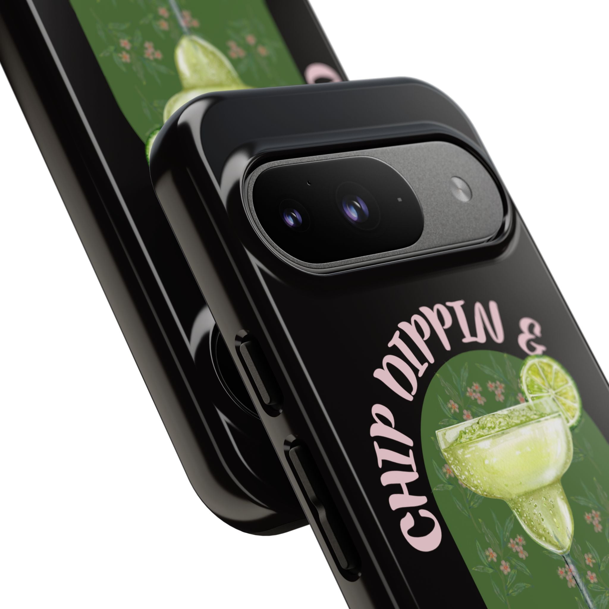 Margarita Sippin' Phone Case – 'Chip Dippin & Margarita Sippin' Cocktail Graphic