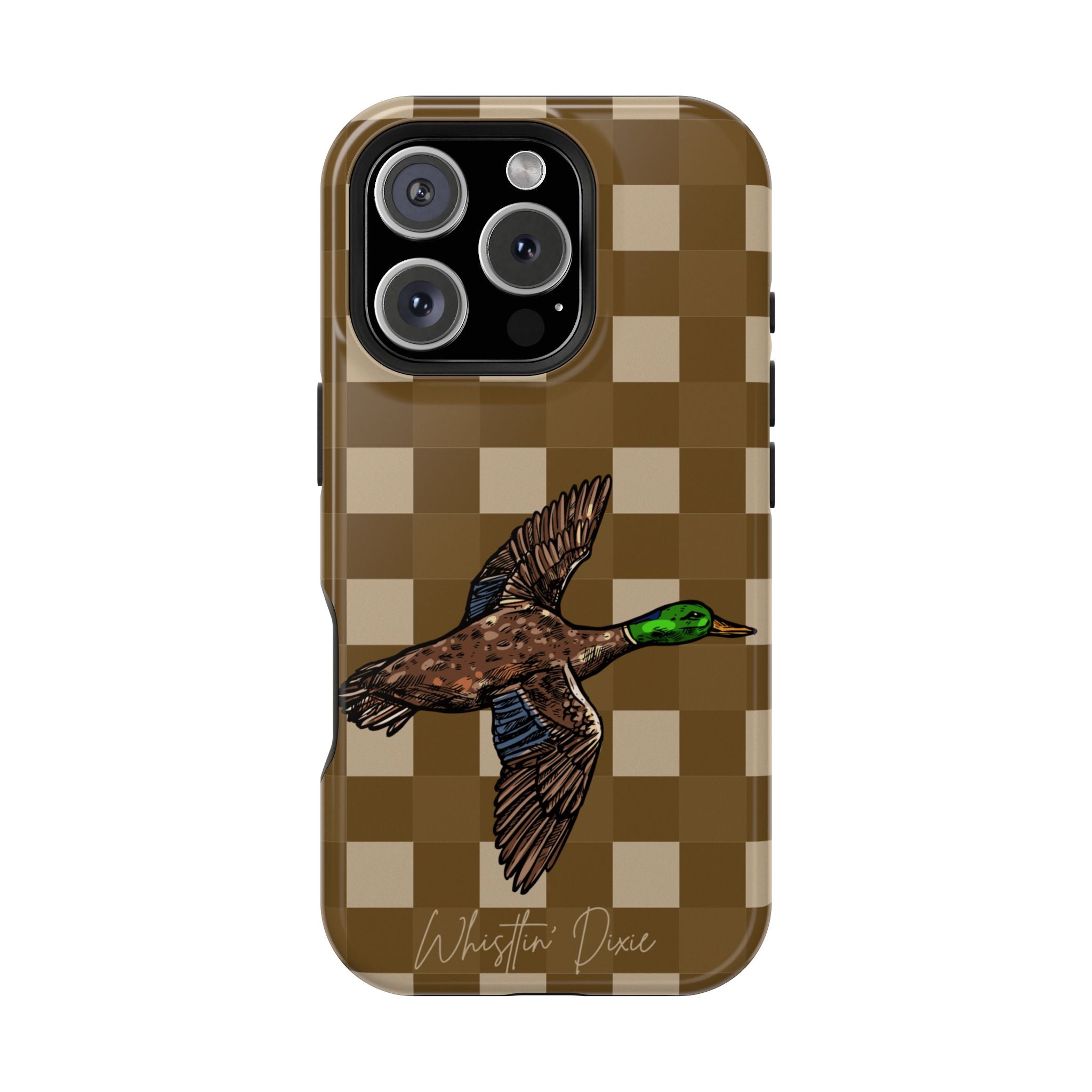 Duck Plaid Magnetic Impact-Resistant Phone Case
