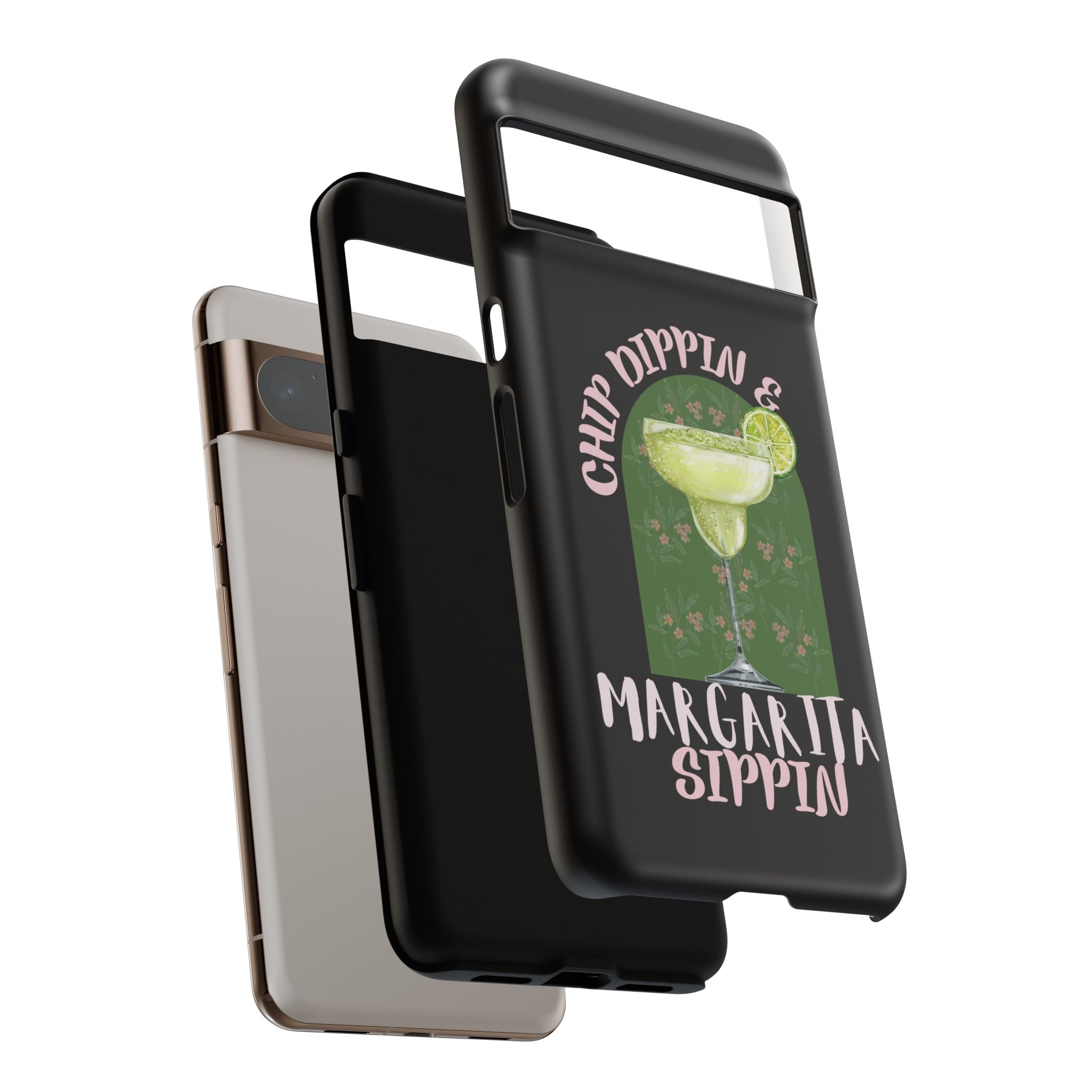 Margarita Sippin' Phone Case – 'Chip Dippin & Margarita Sippin' Cocktail Graphic
