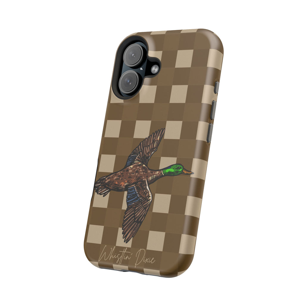 Duck Plaid Magnetic Impact-Resistant Phone Case