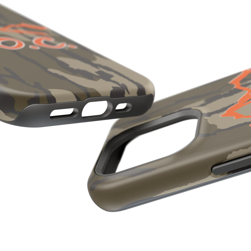 Camouflage Impact-Resistant Phone Case — D.O.C. Mountain Logo