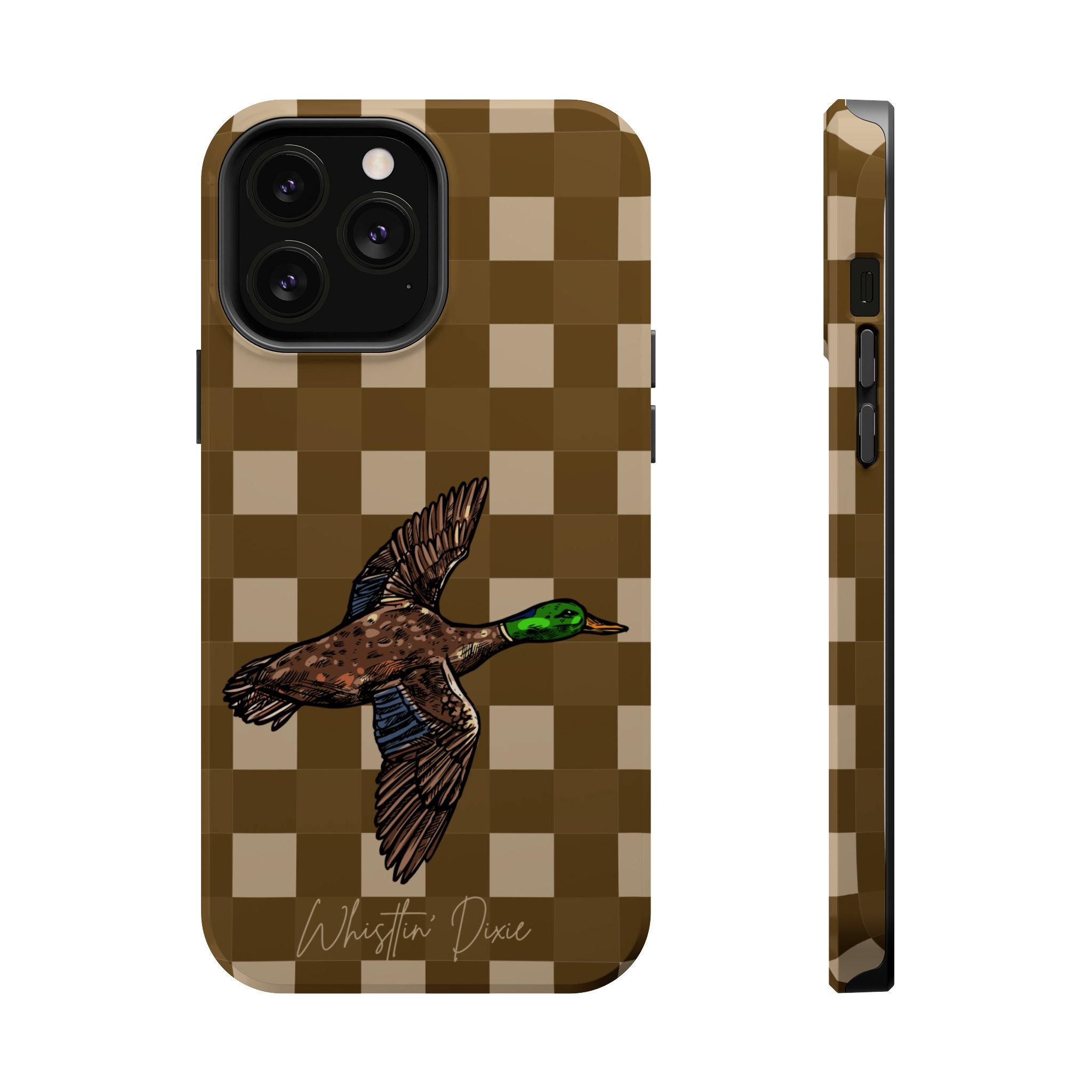 Duck Plaid Magnetic Impact-Resistant Phone Case