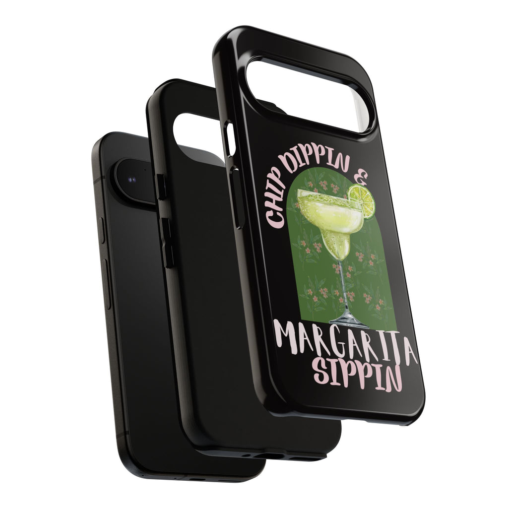 Margarita Sippin' Phone Case – 'Chip Dippin & Margarita Sippin' Cocktail Graphic