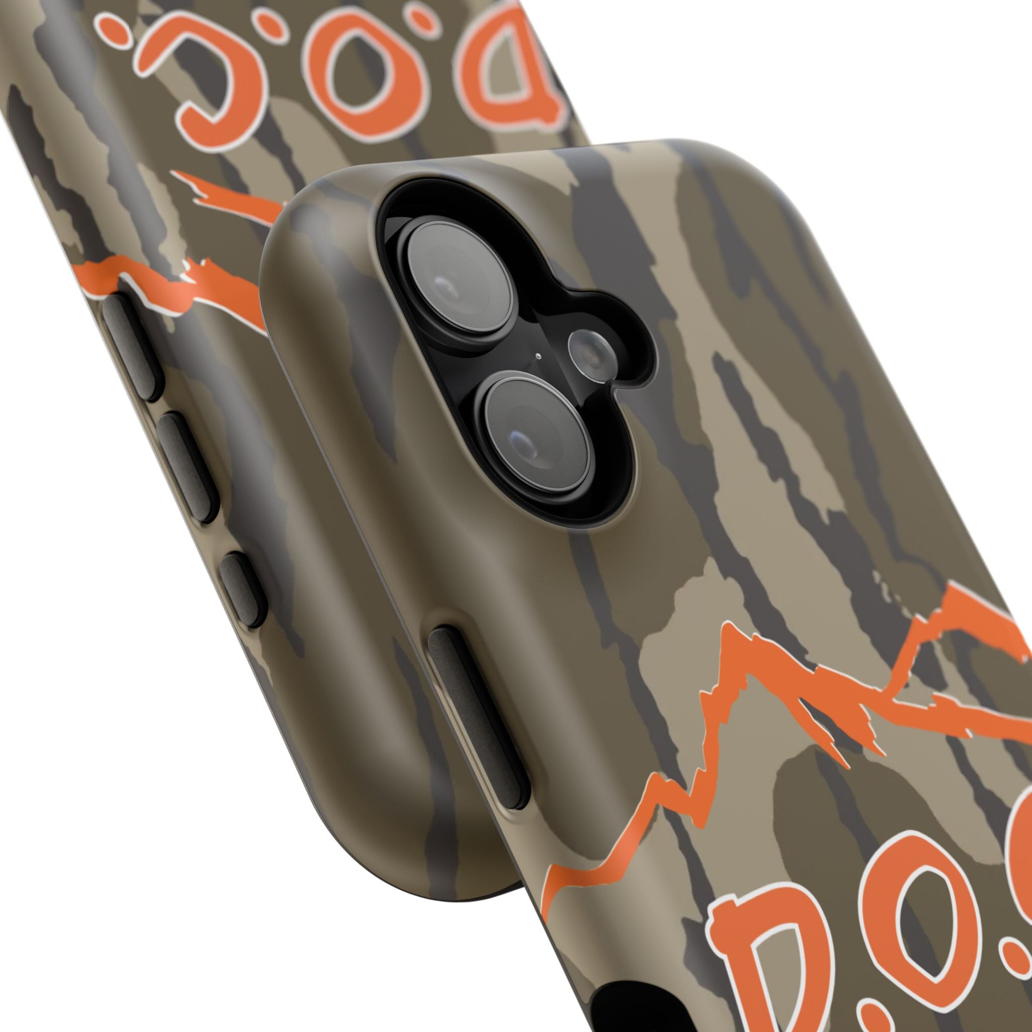 Camouflage Impact-Resistant Phone Case — D.O.C. Mountain Logo
