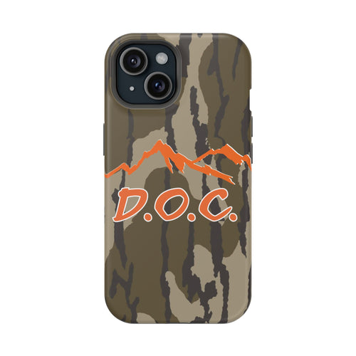 Camouflage Impact-Resistant Phone Case — D.O.C. Mountain Logo