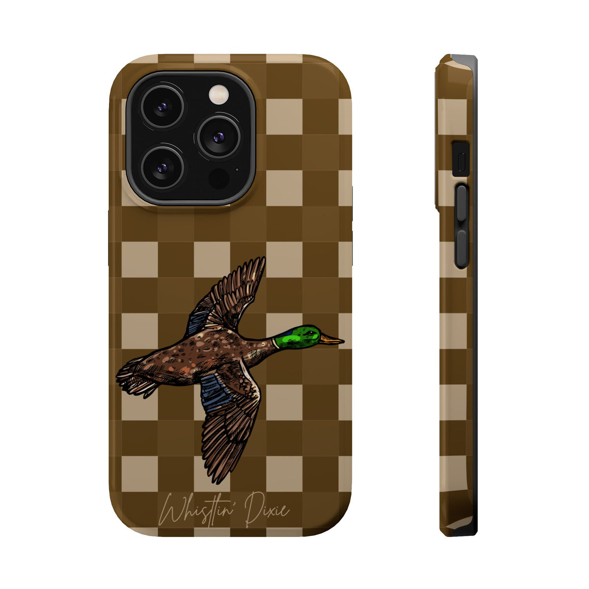 Duck Plaid Magnetic Impact-Resistant Phone Case
